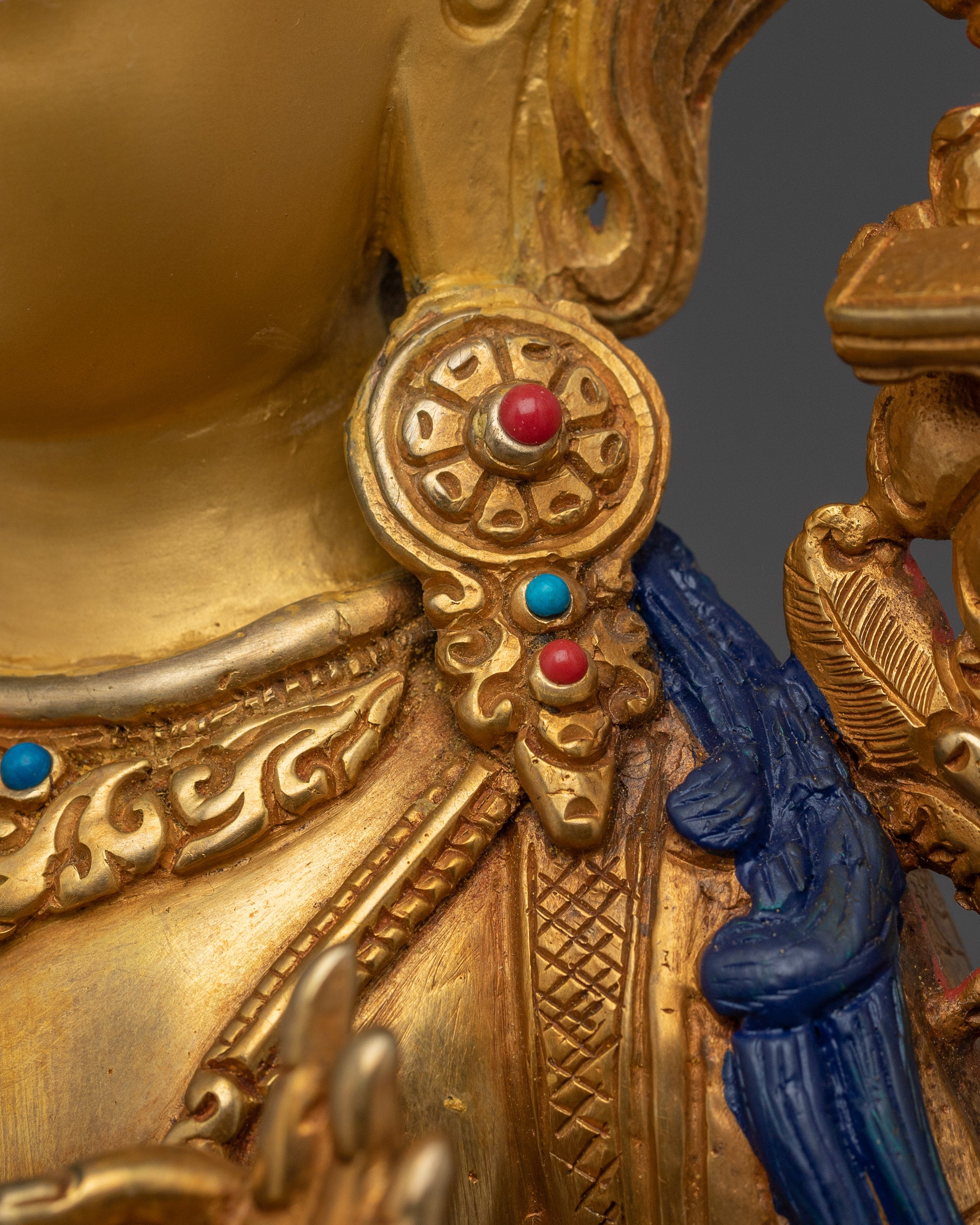 Enlightenment Deity Manjushri Sculpture | Sword-Wielding Wisdom Deity