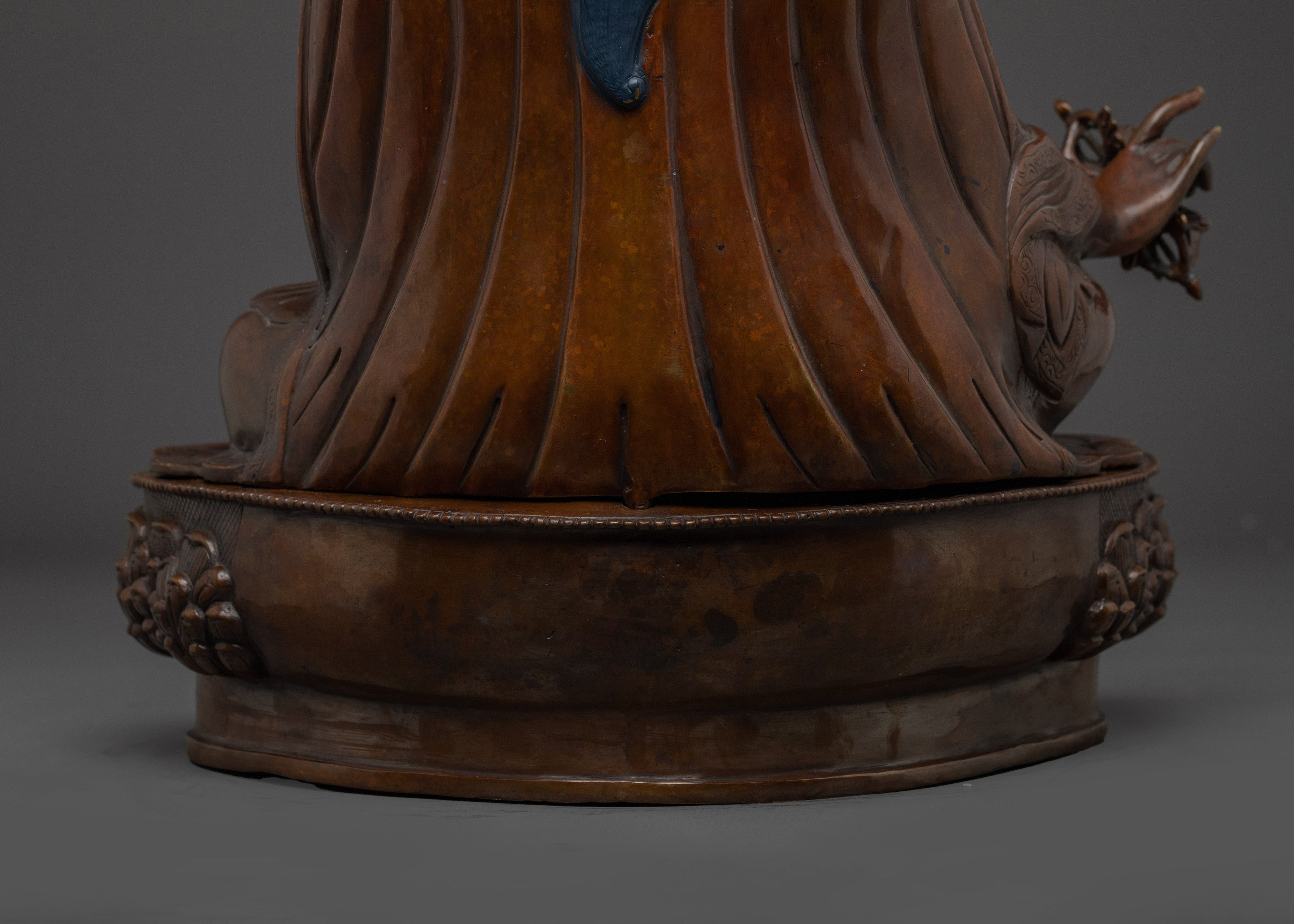 Enlightened Master Guru Rinpoche Statue | Padmasambhava Tibetan Tantric Master