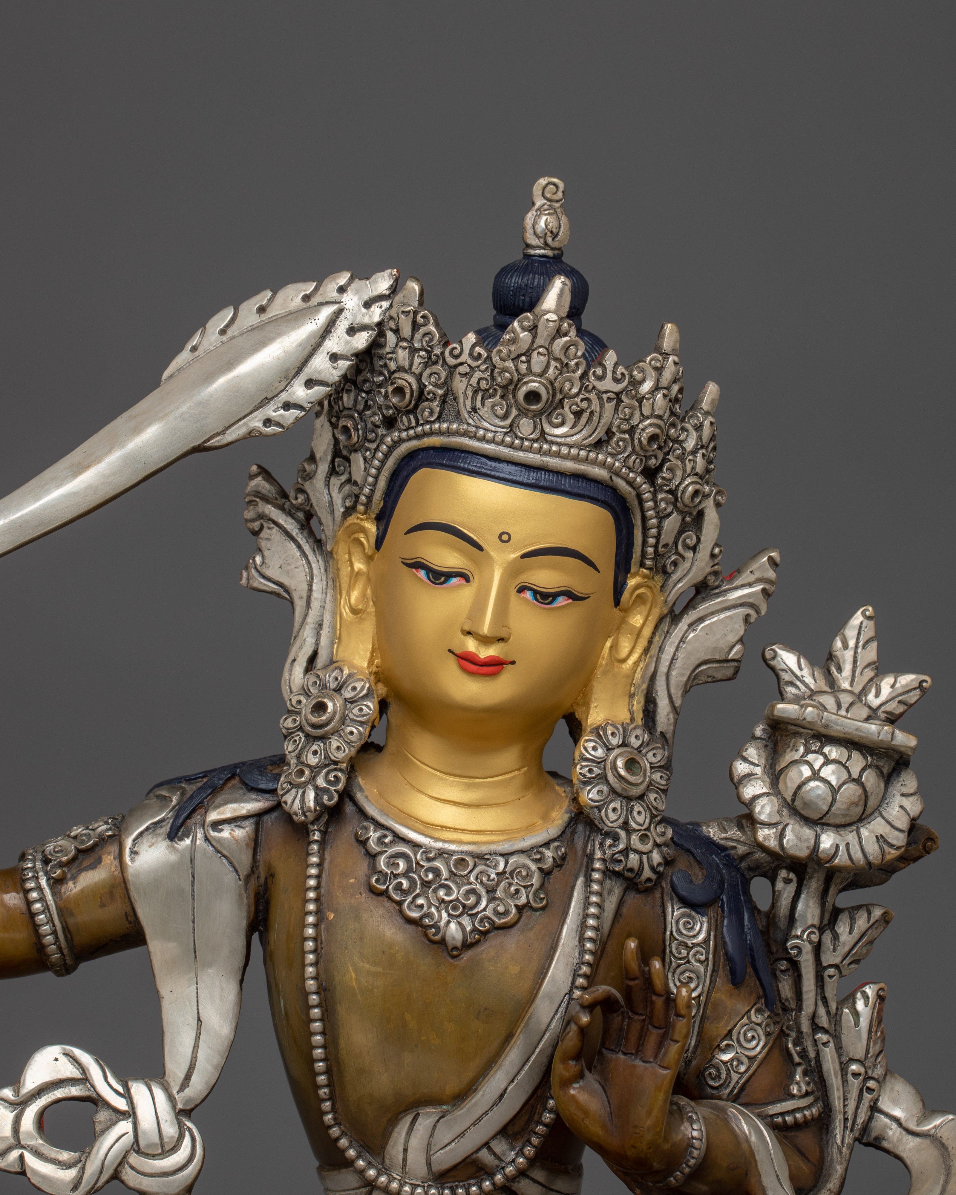 Manjushri Art -Bodhisattva of Supreme Wisdom | Guardian of Transcendent Knowledge