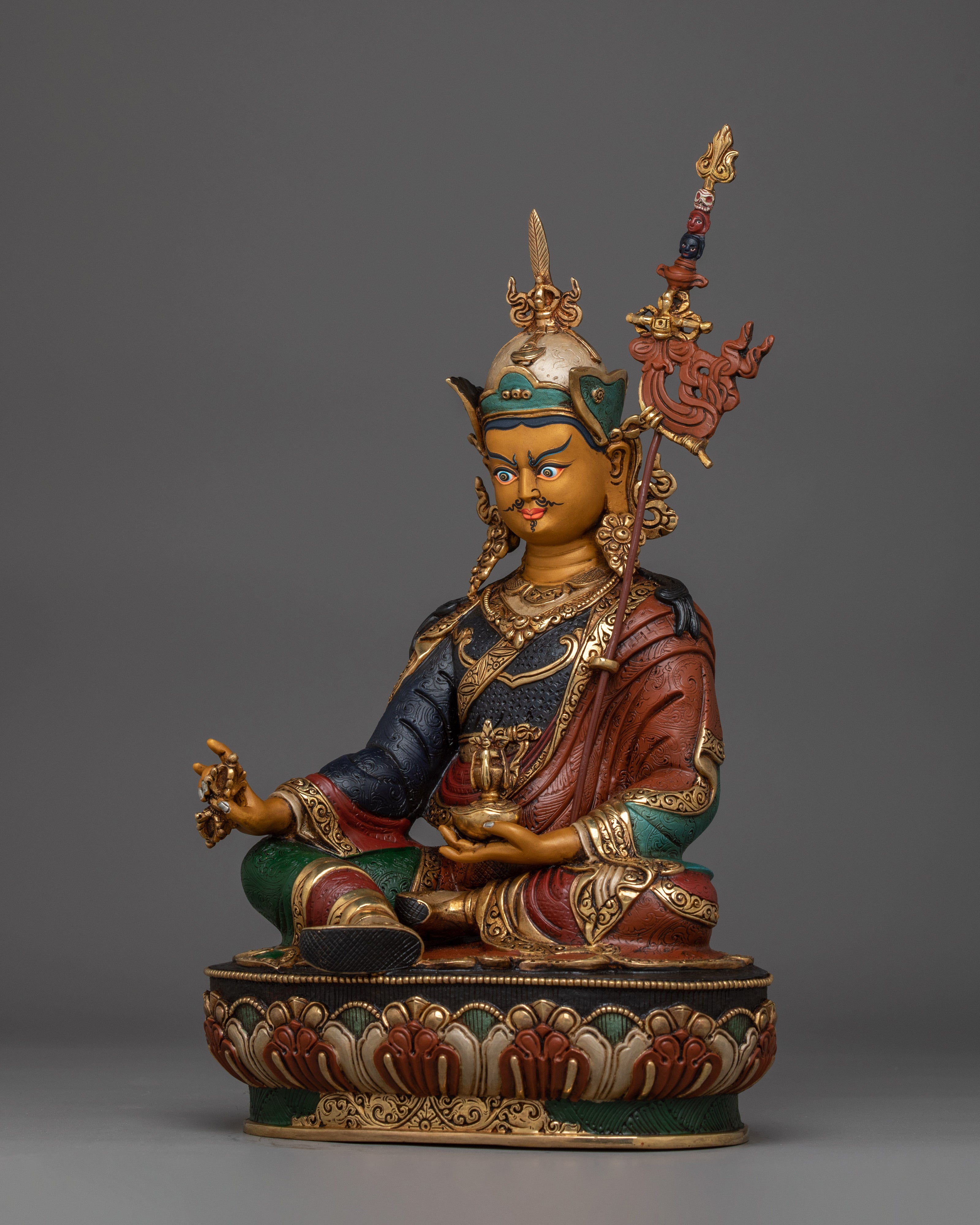 Spiritual Sculpture of Guru Rinpoche | Lotus-Born Master