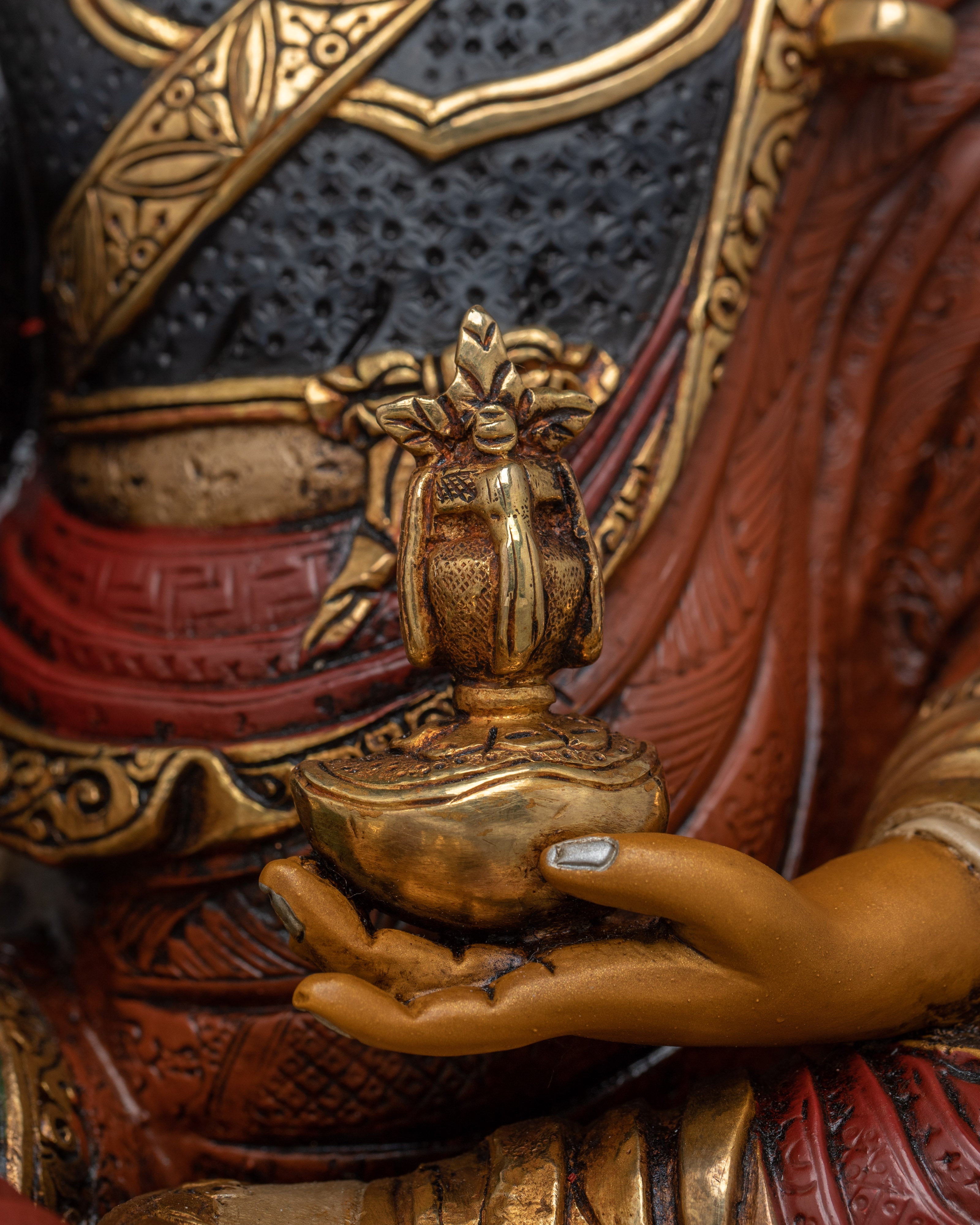 Spiritual Sculpture of Guru Rinpoche | Lotus-Born Master