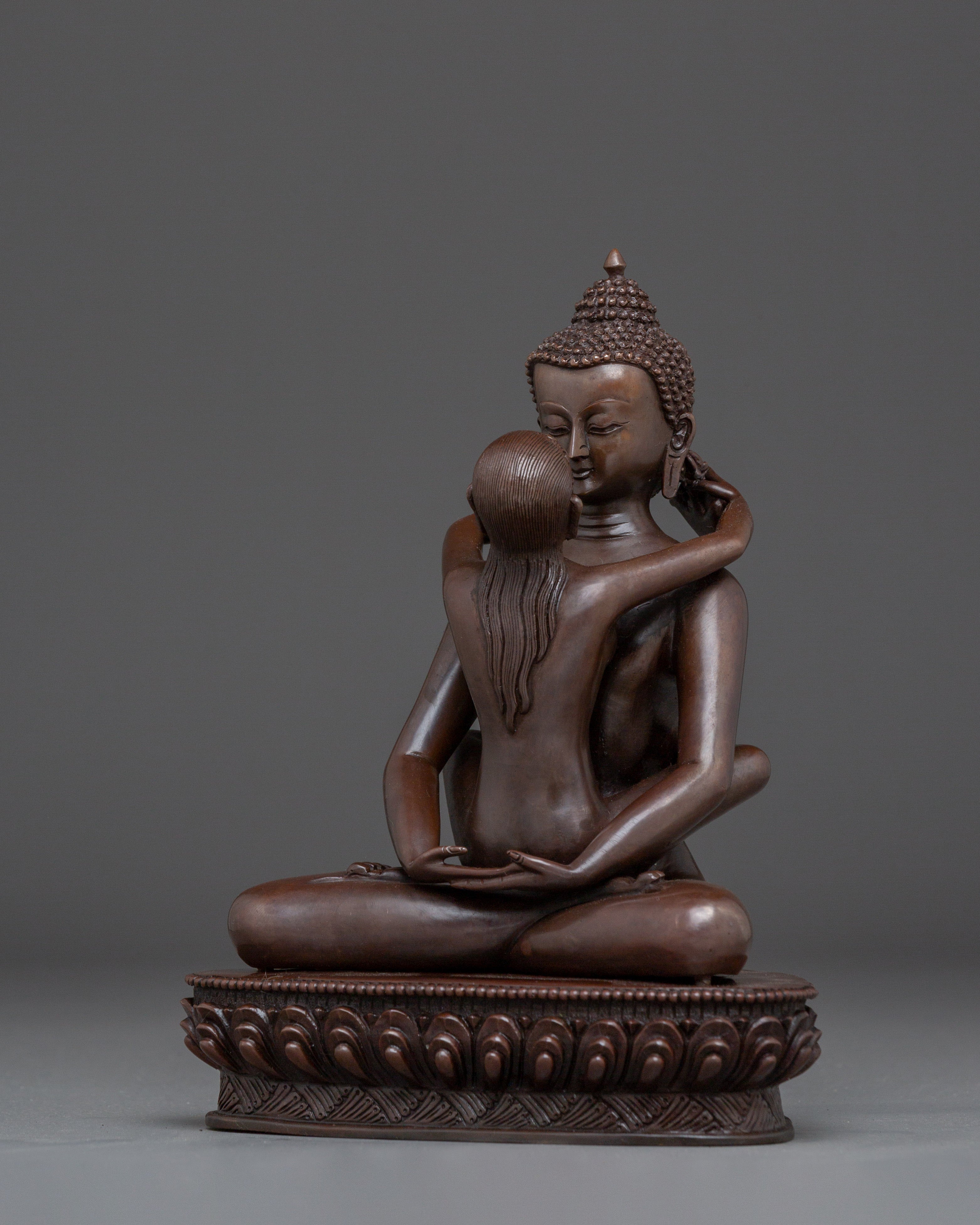 Oxidized Samantabhadra with consort | Buddhist Great Bodhisattva