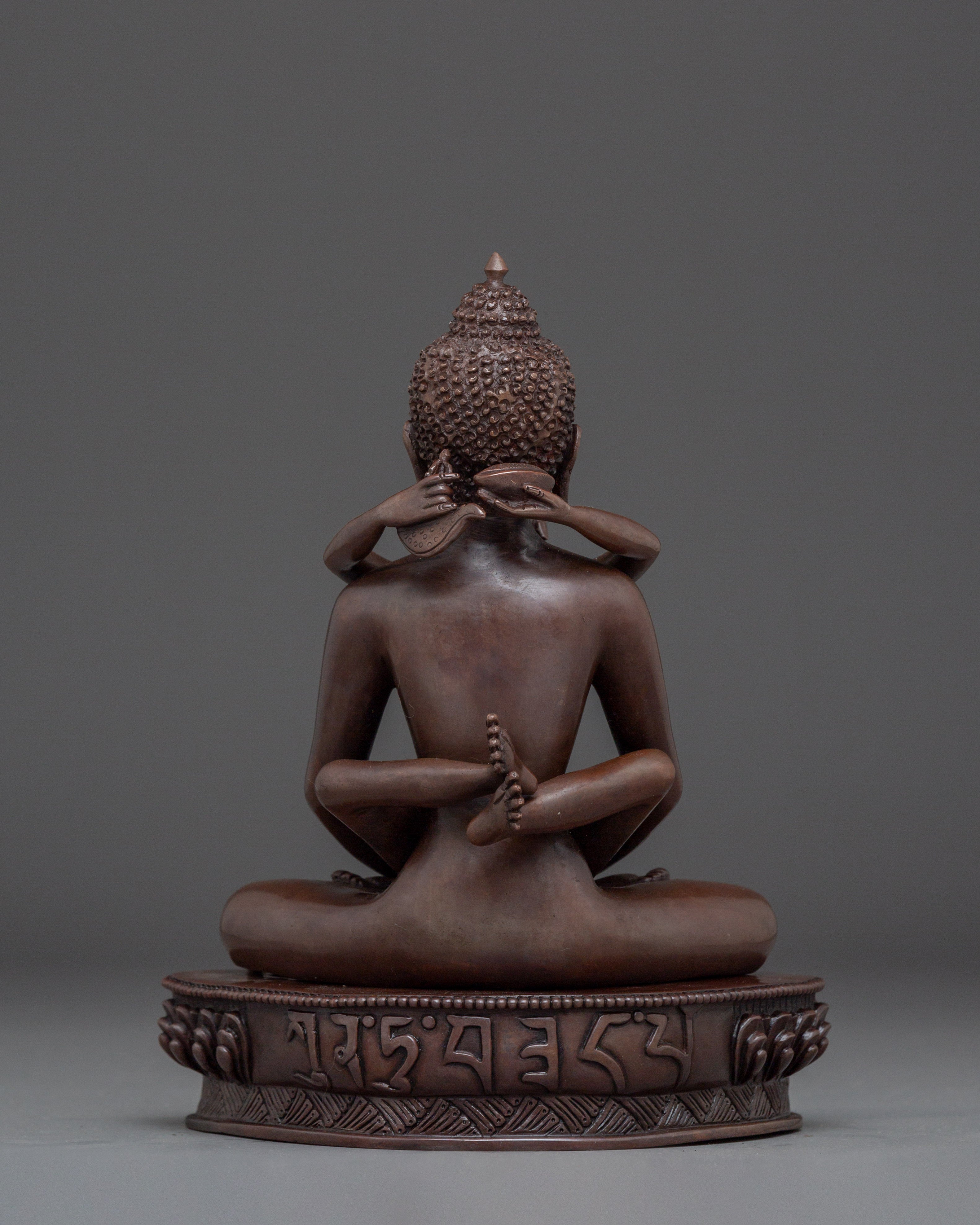 Oxidized Samantabhadra with consort | Buddhist Great Bodhisattva