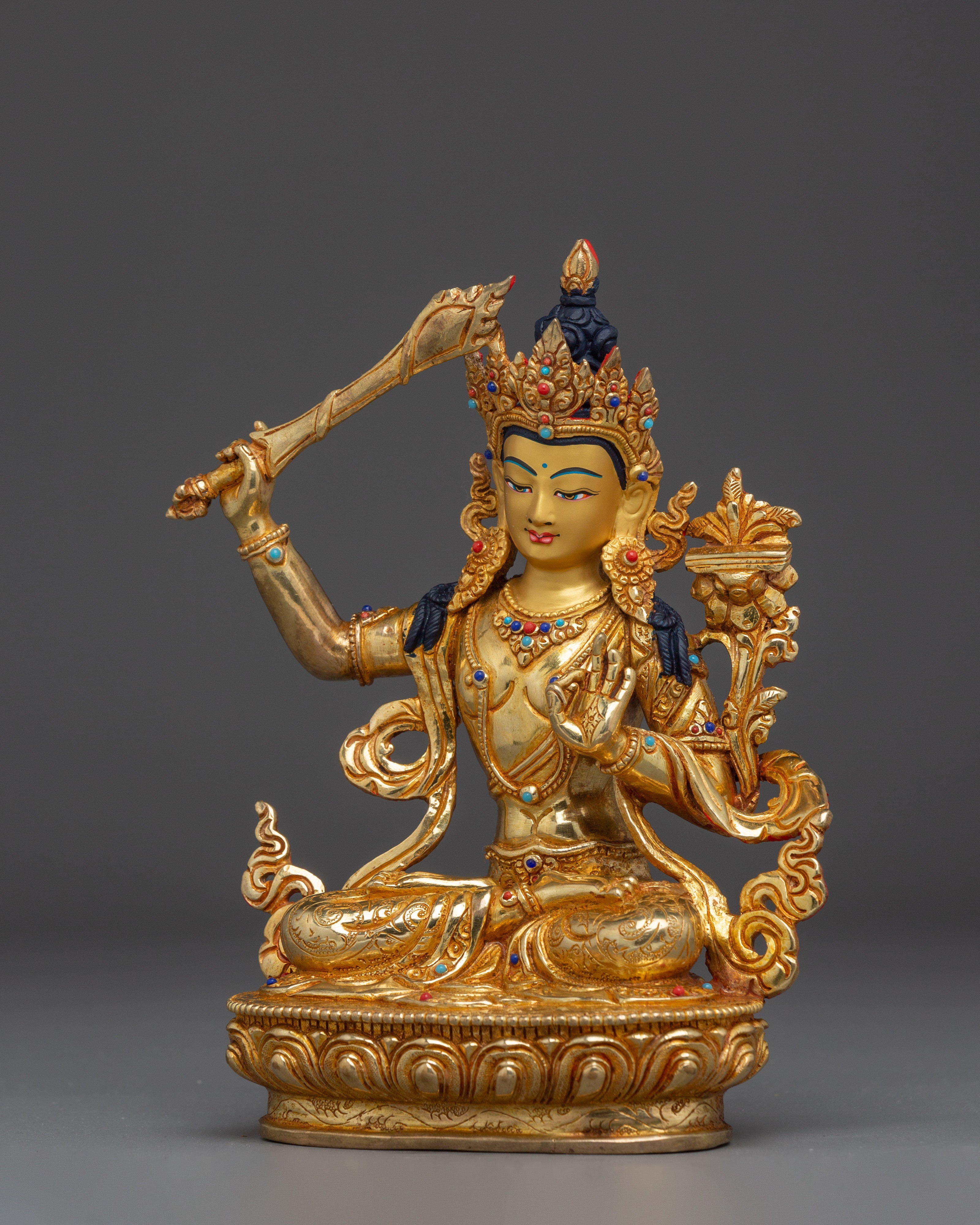 Flaming Sword Bodhisattva Manjushri | Embodiment of Wisdom