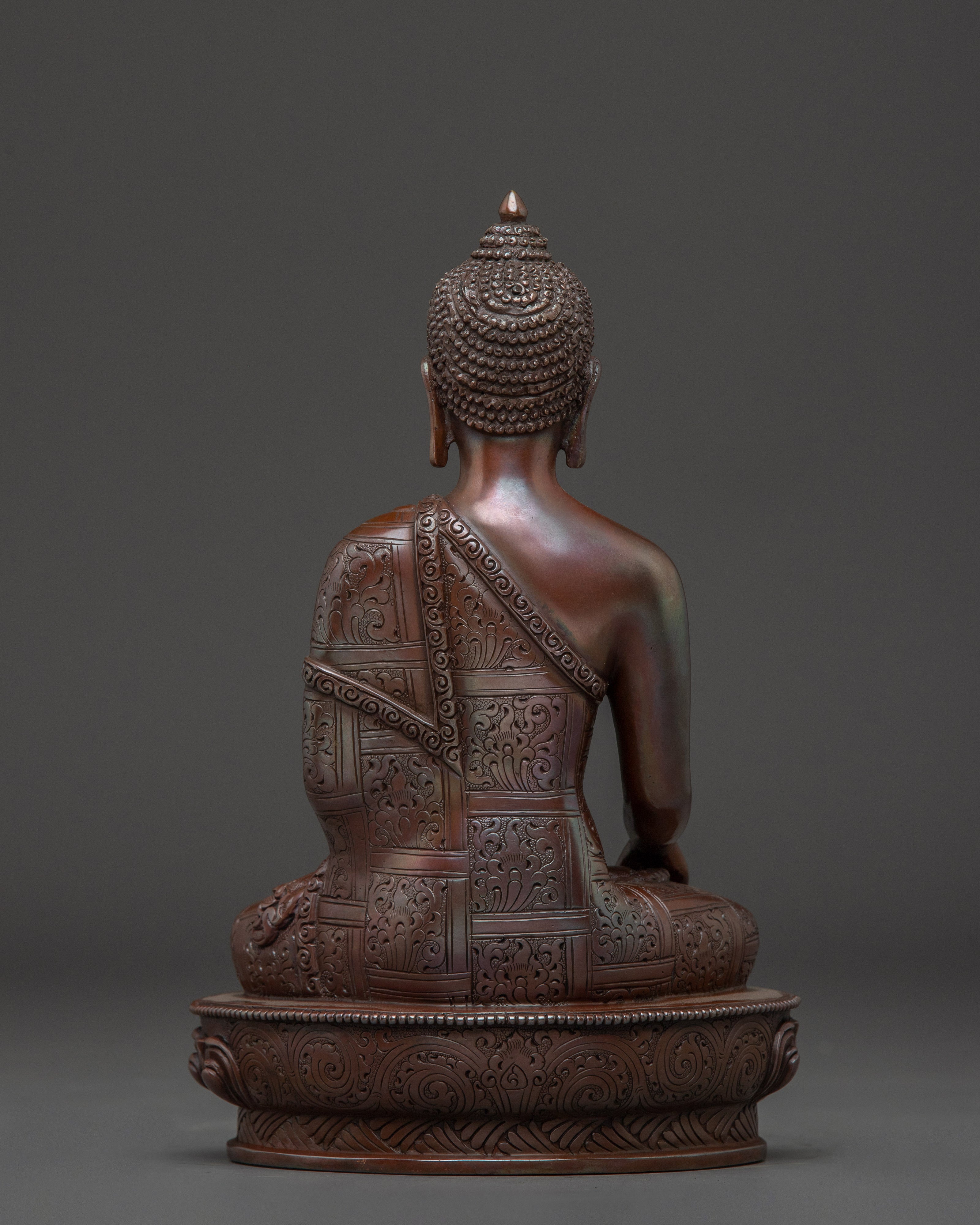Oxidized Shakyamuni Buddha Handcrafted Statue | Gautama Buddha Artwork