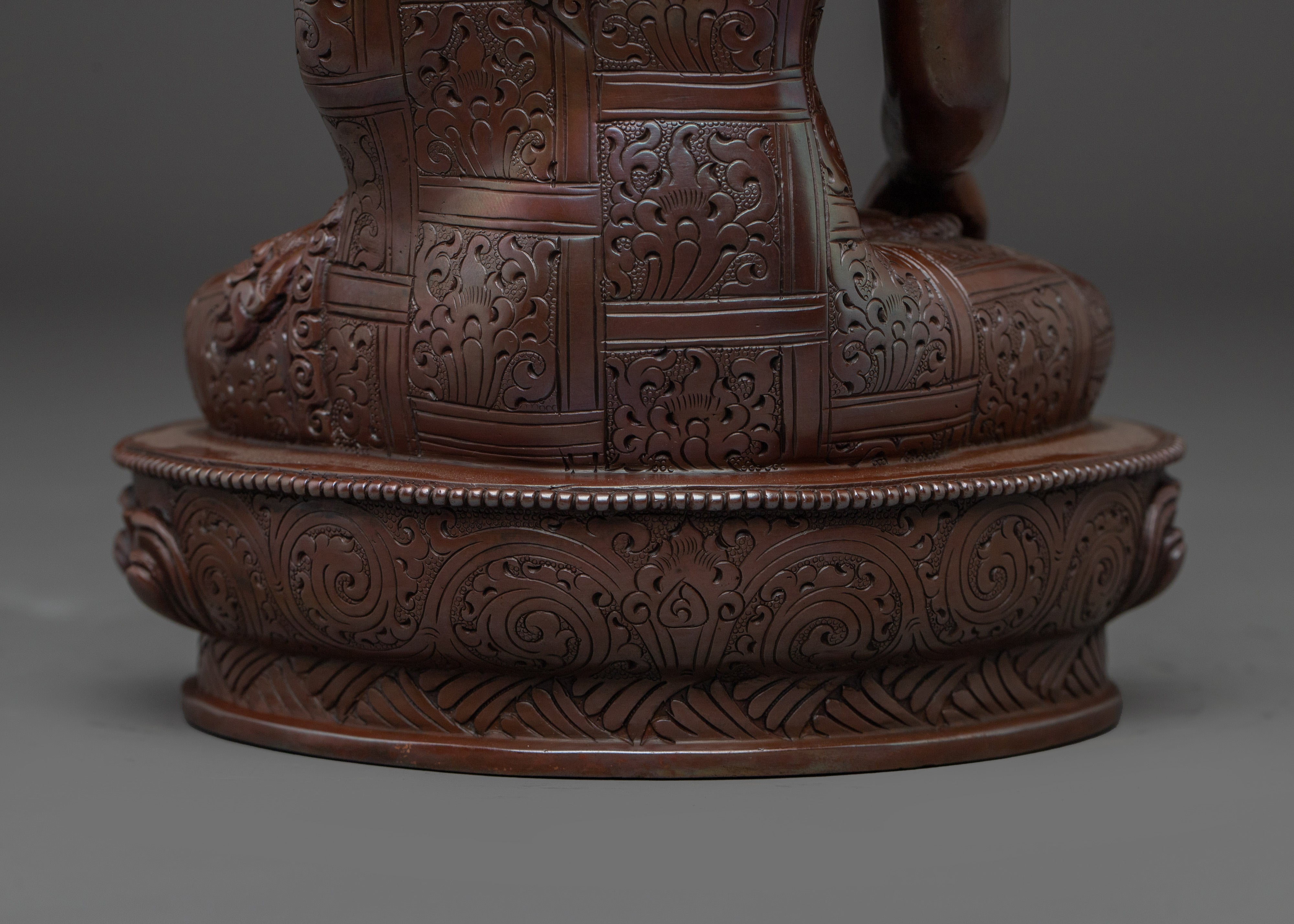 Oxidized Shakyamuni Buddha Handcrafted Statue | Gautama Buddha Artwork