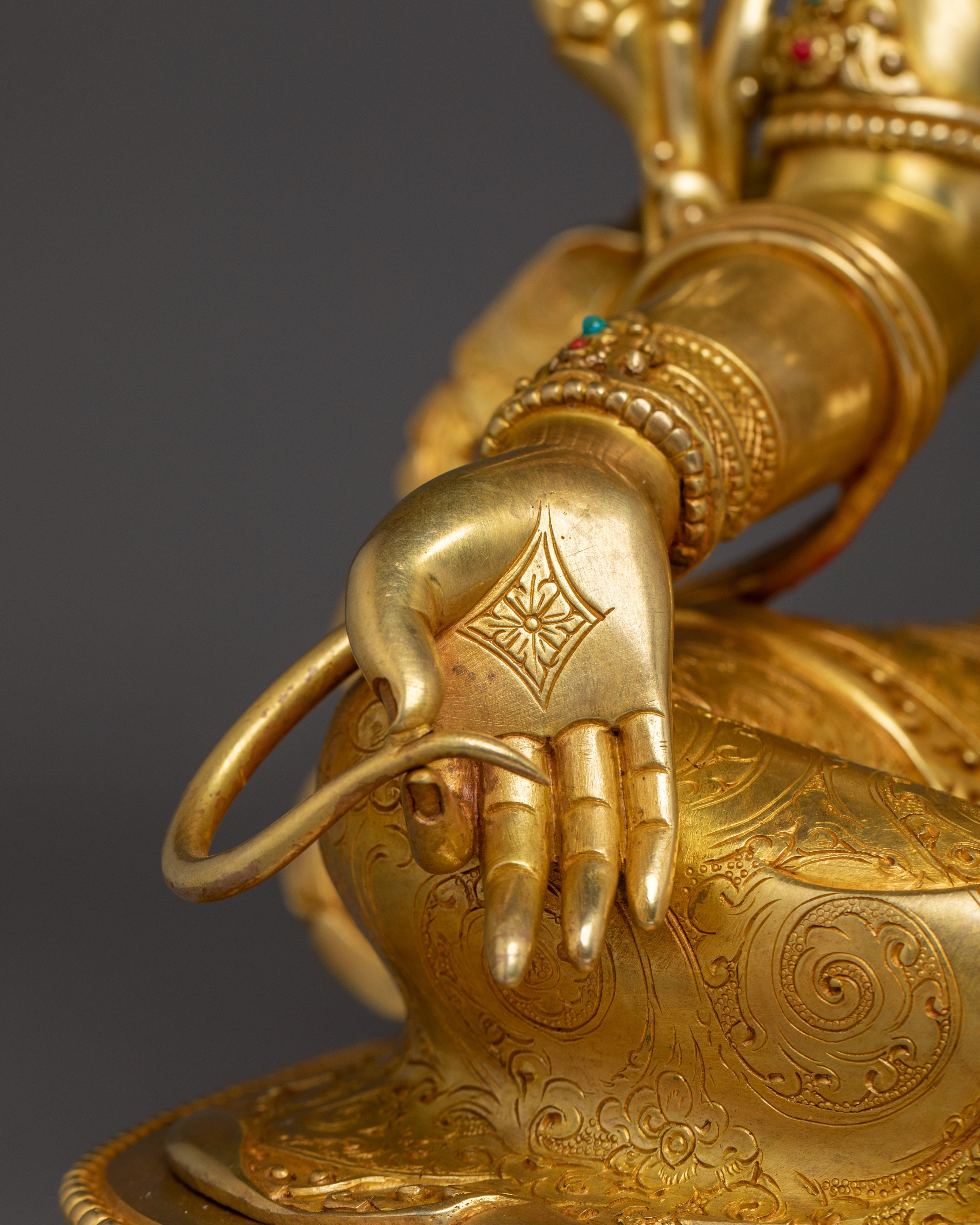 Handcrafted Buddhist Green Tara Art | Compassionate Goddess