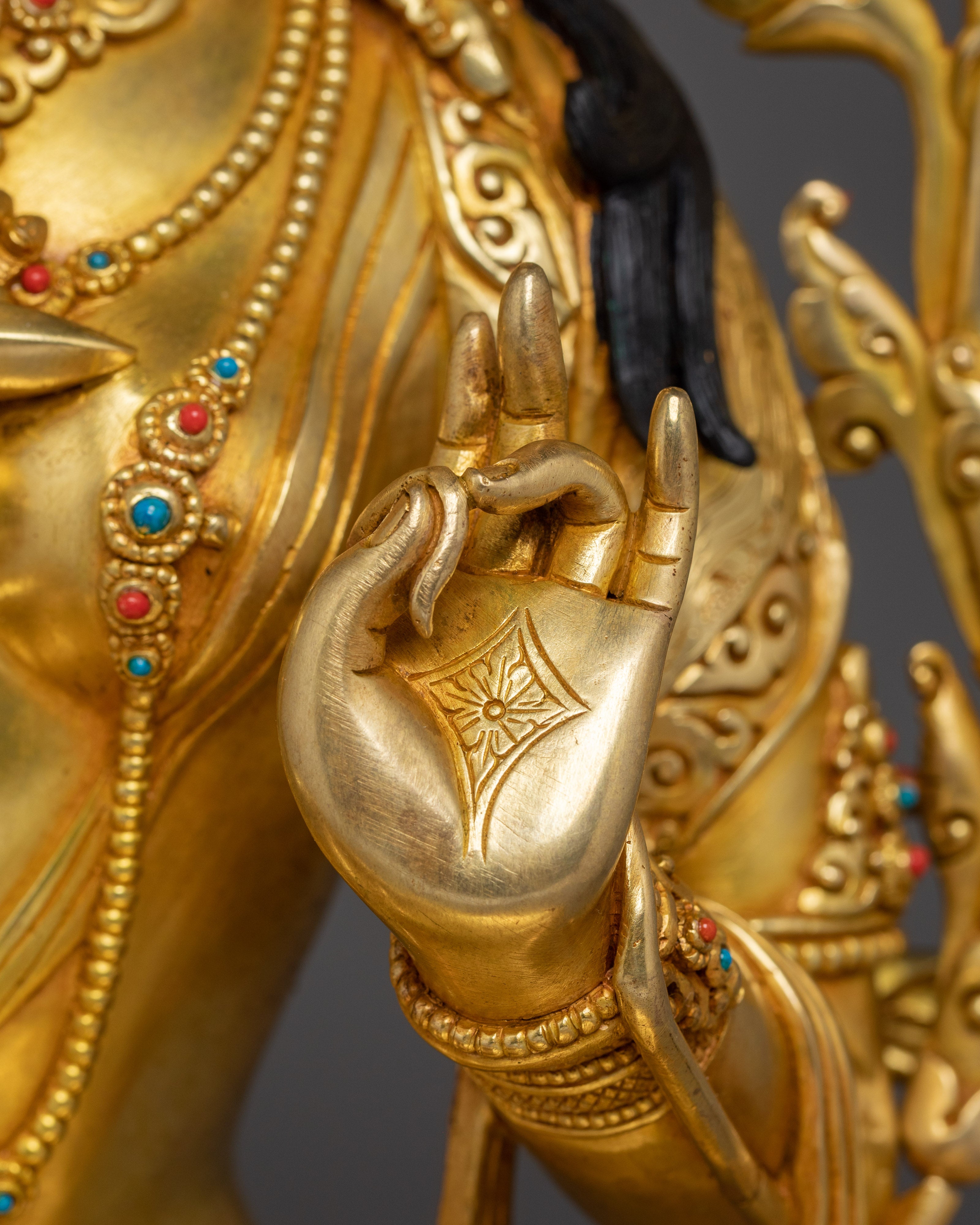 Handcrafted Buddhist Green Tara Art | Compassionate Goddess