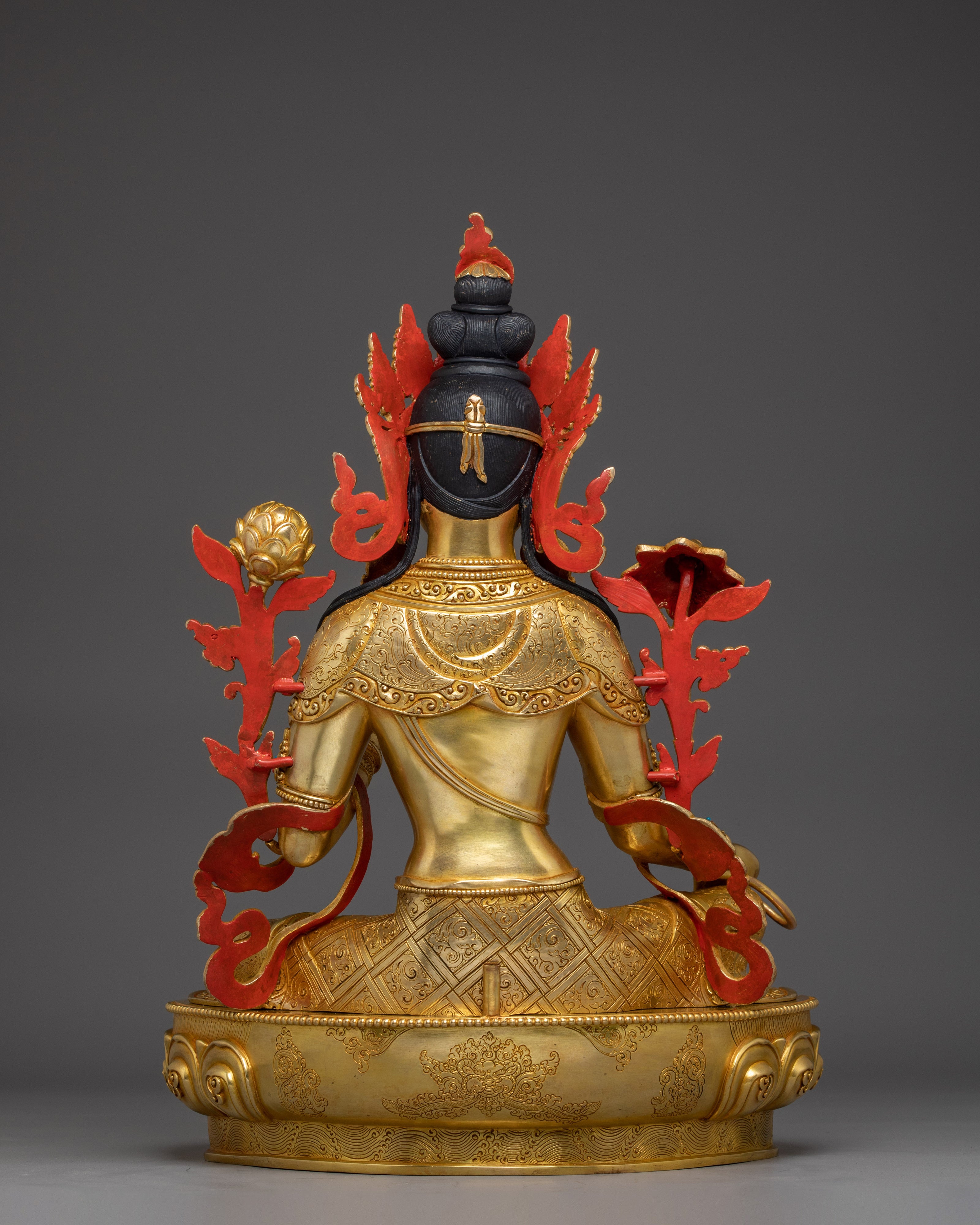 Handcrafted Buddhist Green Tara Art | Compassionate Goddess