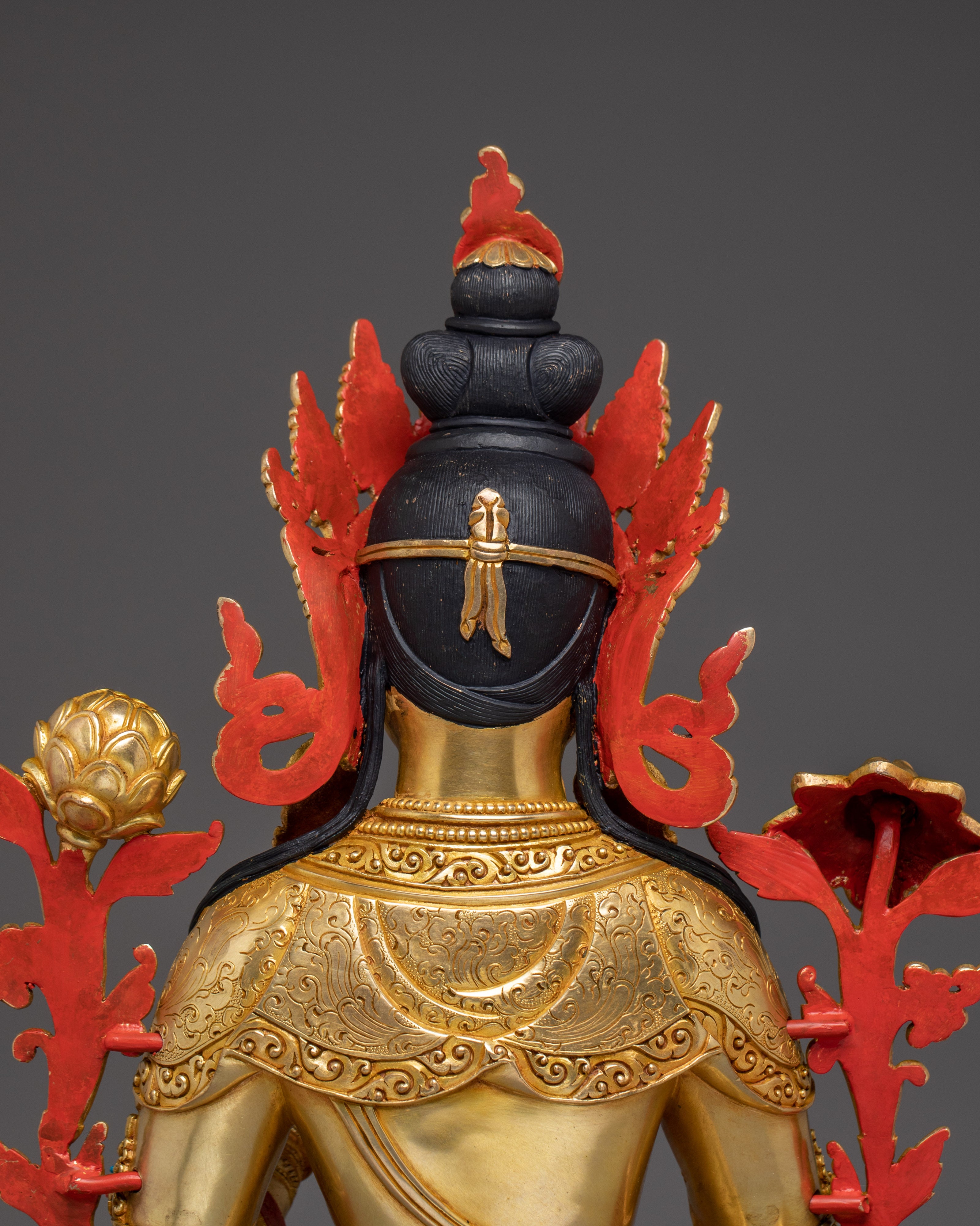 Handcrafted Buddhist Green Tara Art | Compassionate Goddess