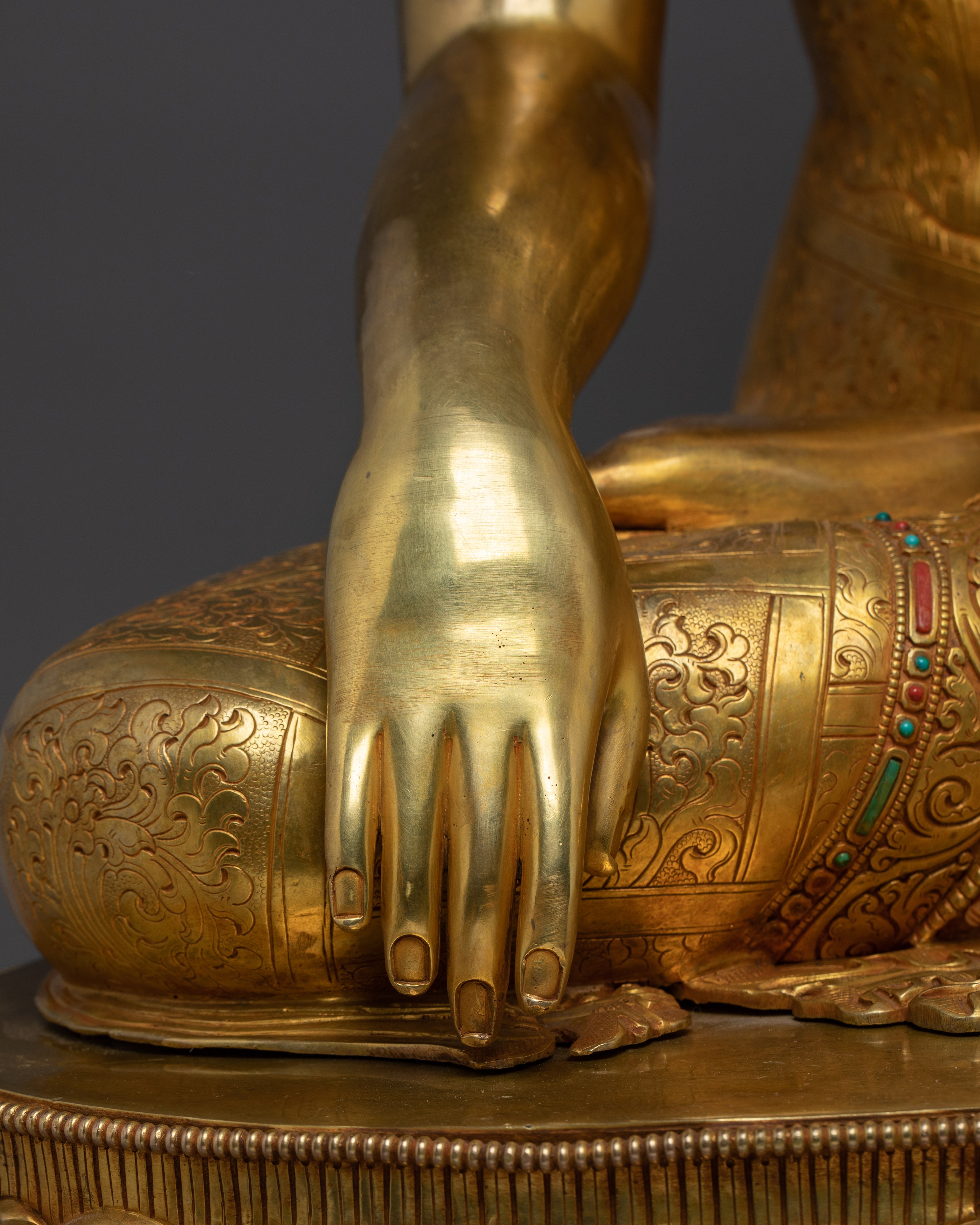 25.4 Inch Tibetan Shakyamuni Buddha Artwork | Enlightened One