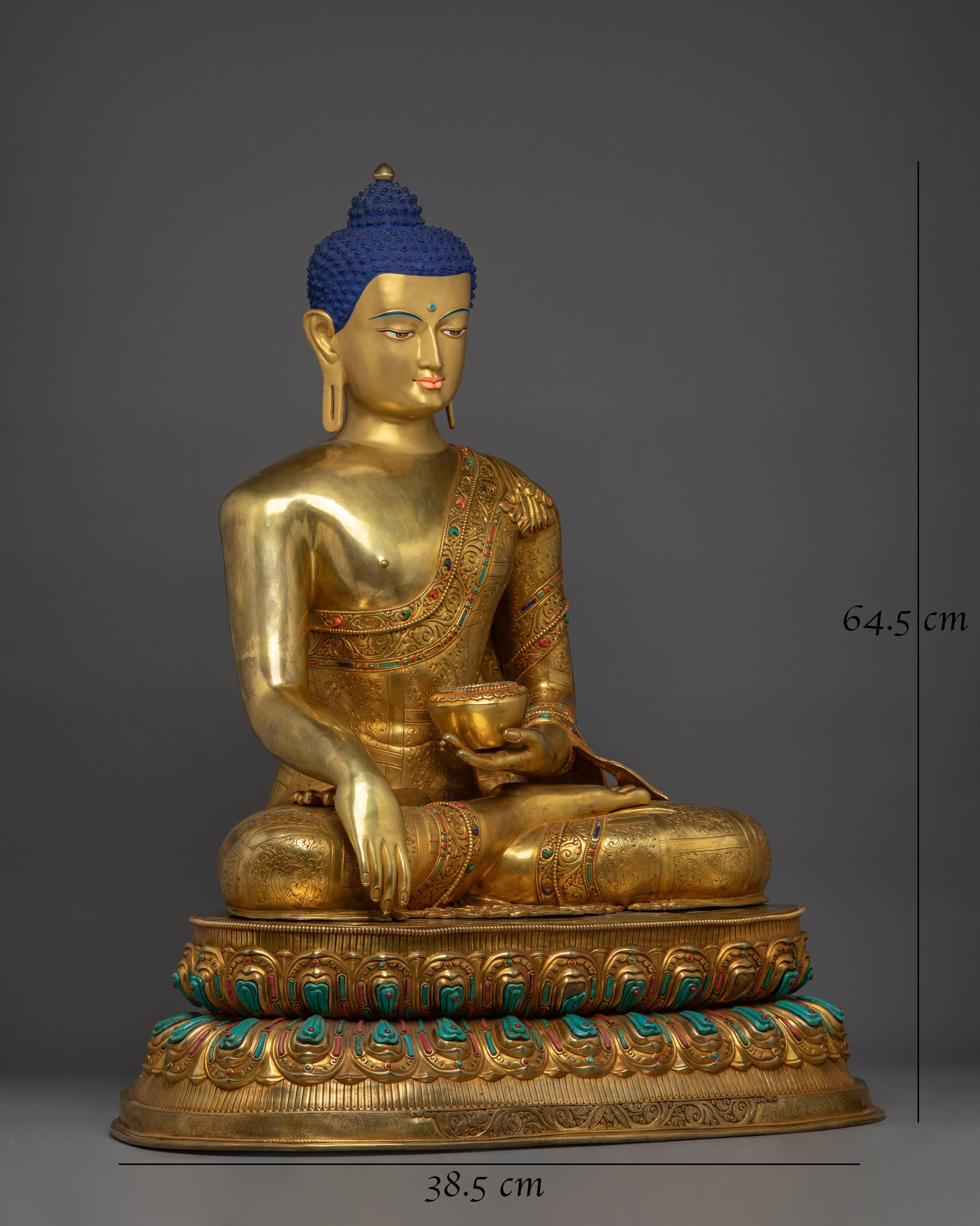 25.4 Inch Tibetan Shakyamuni Buddha Artwork