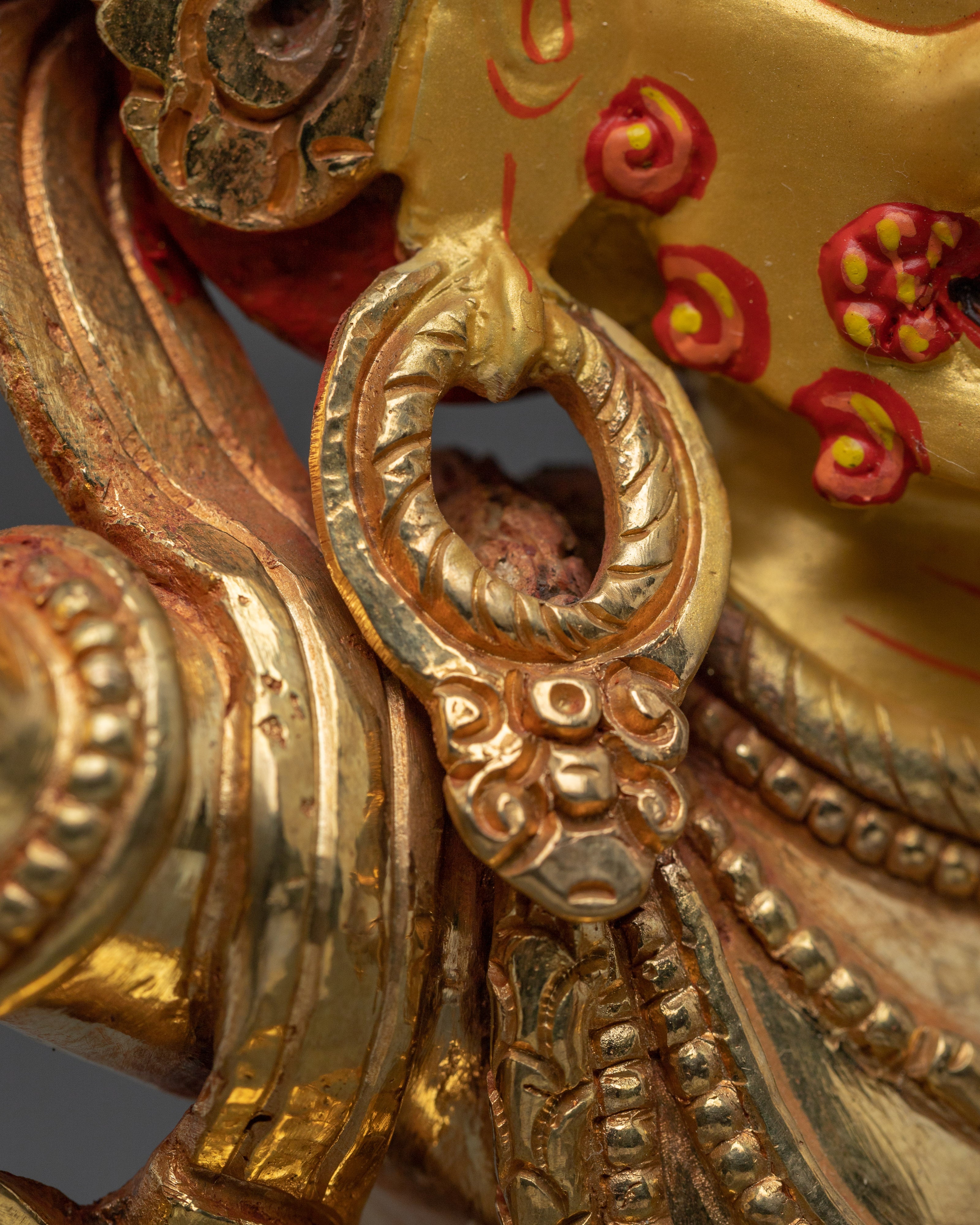 Handcrafted Vajrapani Copper and Gold Statue | Perfect for Spiritual Practice