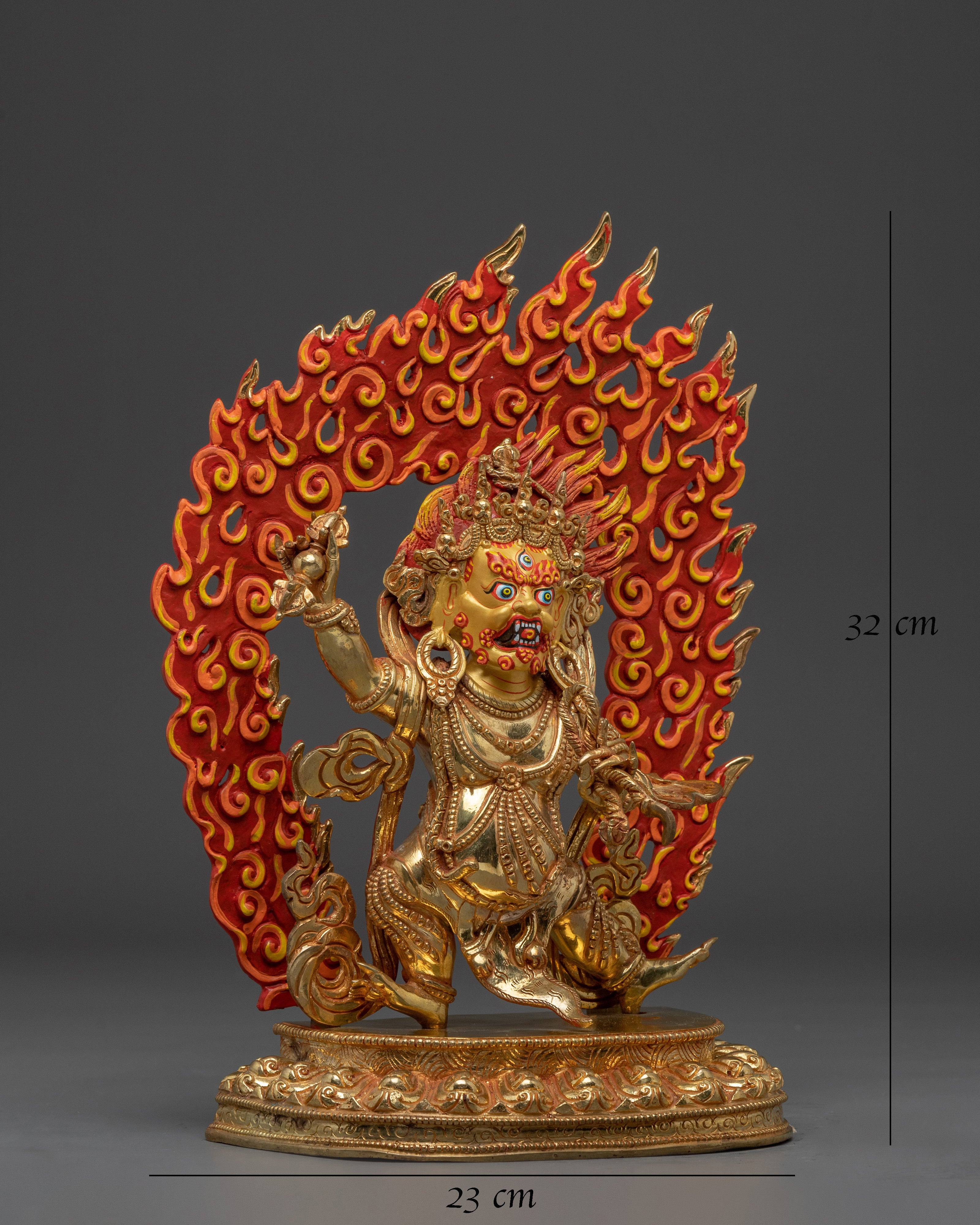 Vajrapani Copper and Gold Statue
