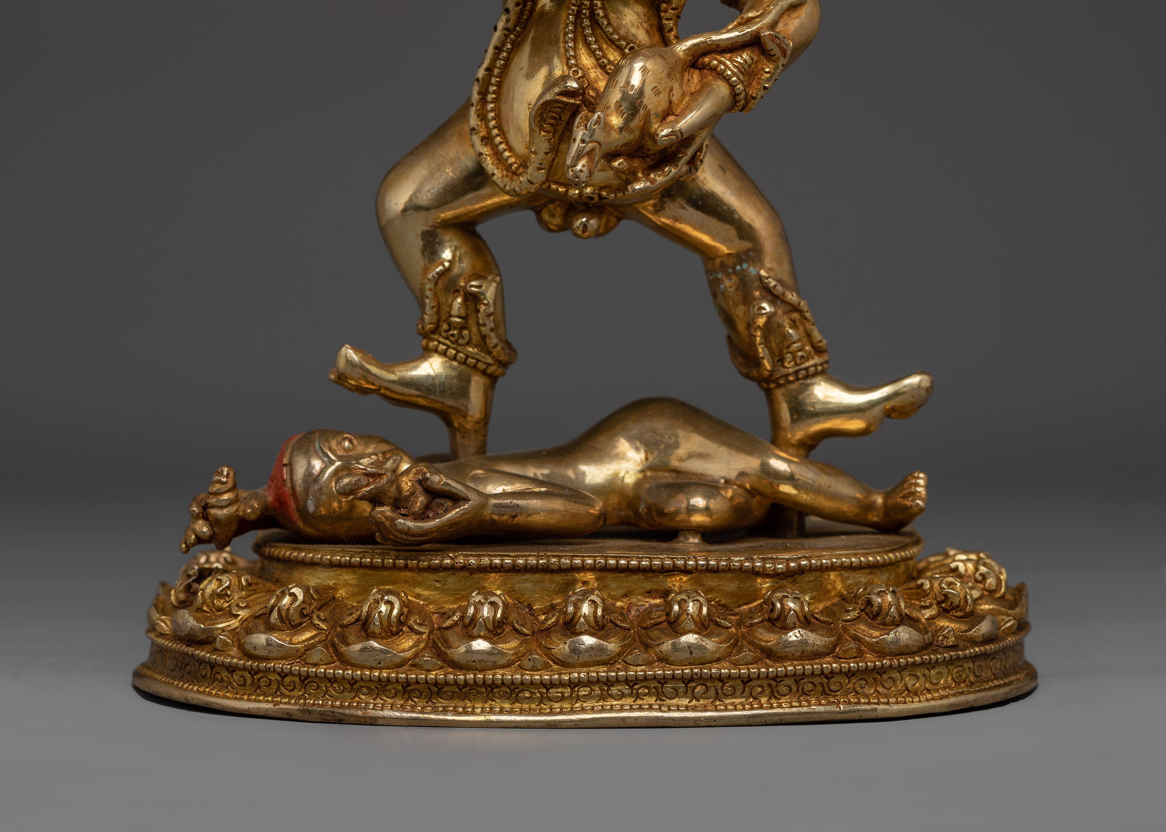 Sacred Black Dzambhala Statue | Spiritual Wealth, Protection, and Meditation Practice