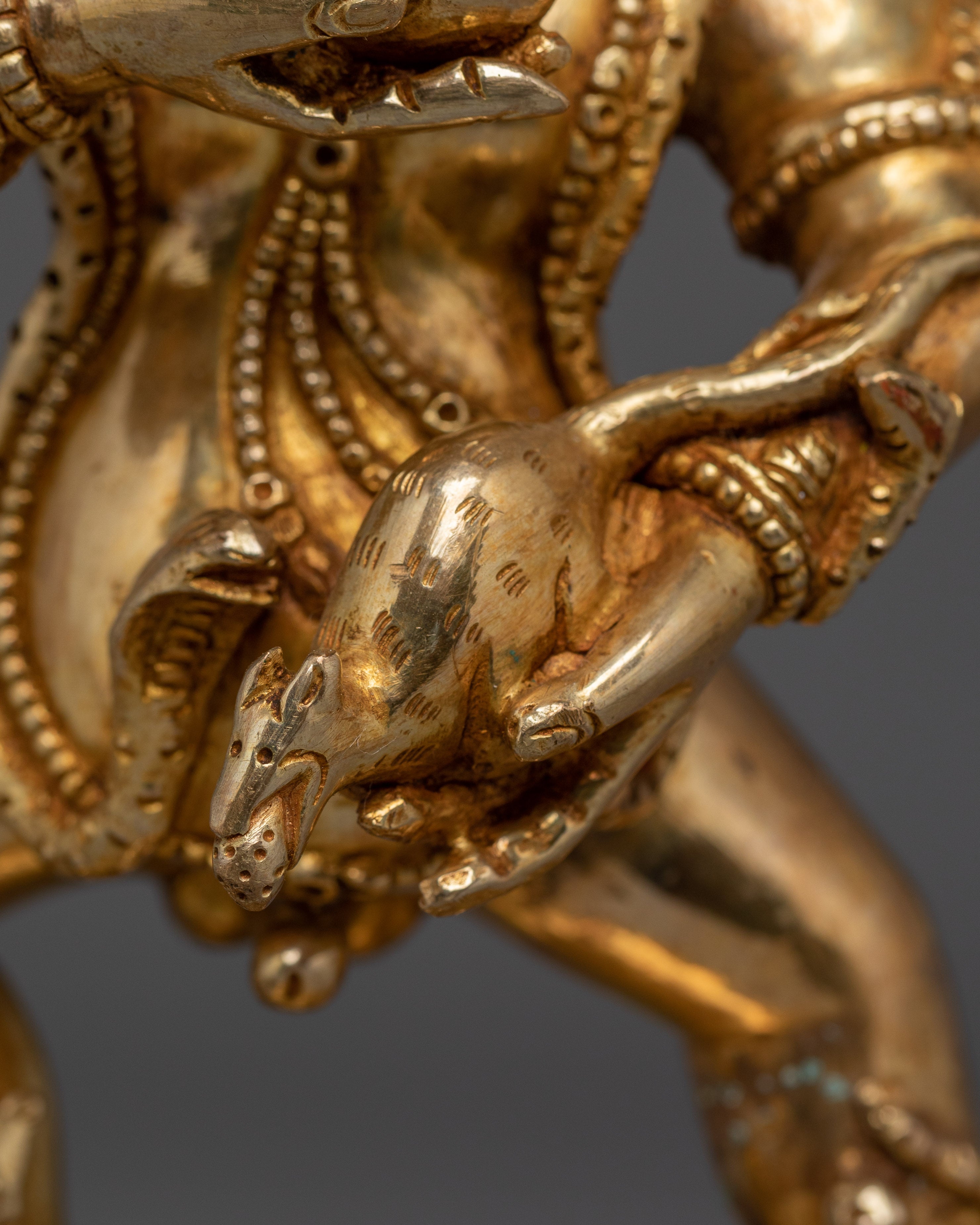 Sacred Black Dzambhala Statue | Spiritual Wealth, Protection, and Meditation Practice