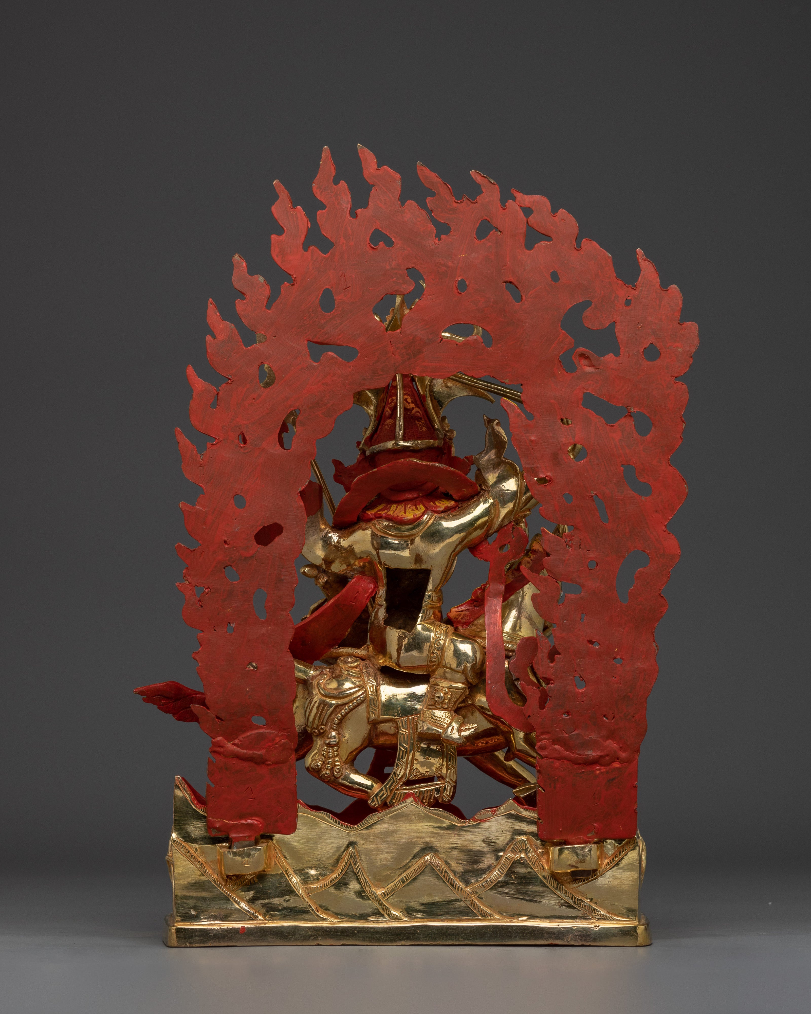 King Gesar Statue for Spiritual Strength | Tibetan Warrior King Sculpture