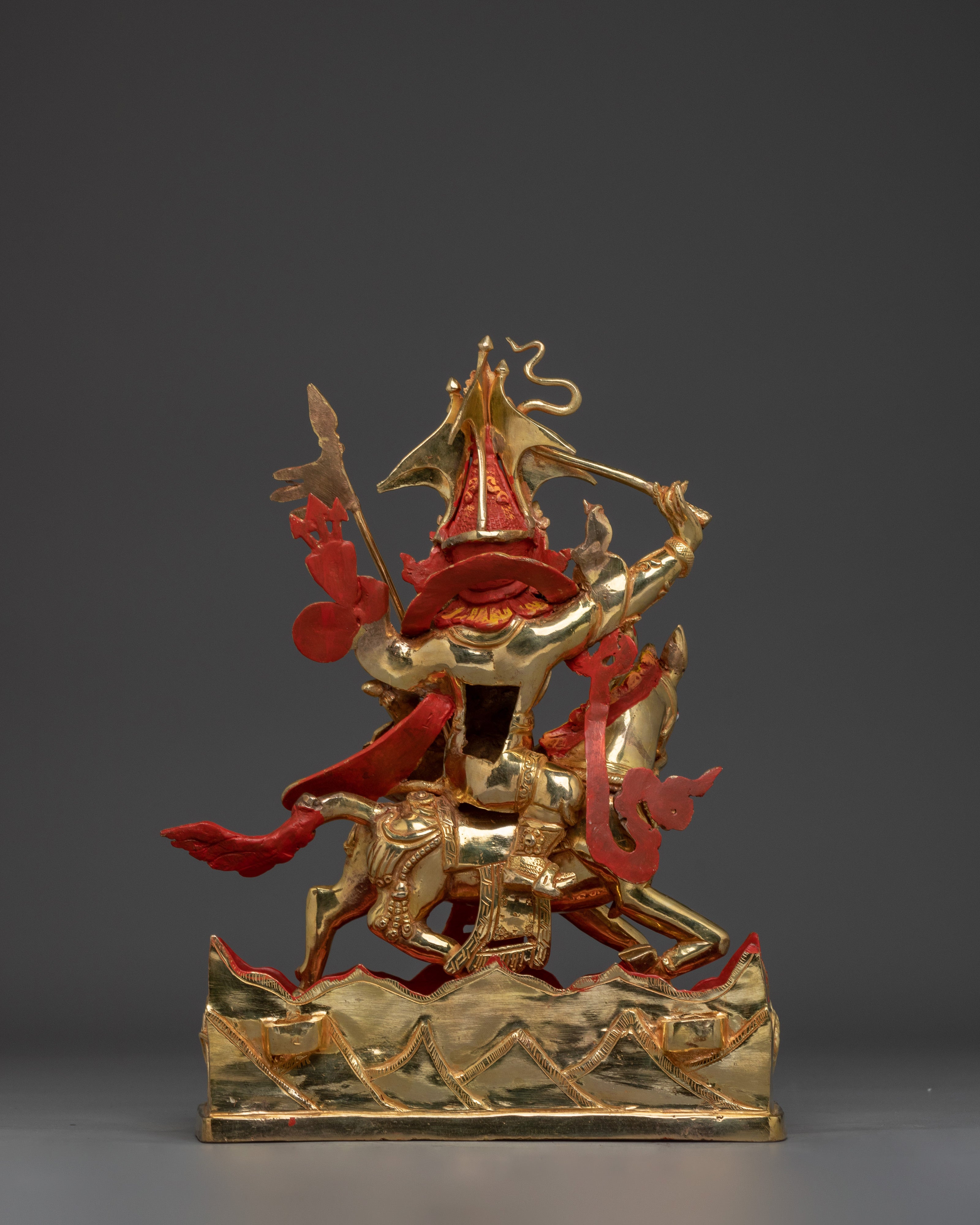 King Gesar Statue for Spiritual Strength | Tibetan Warrior King Sculpture
