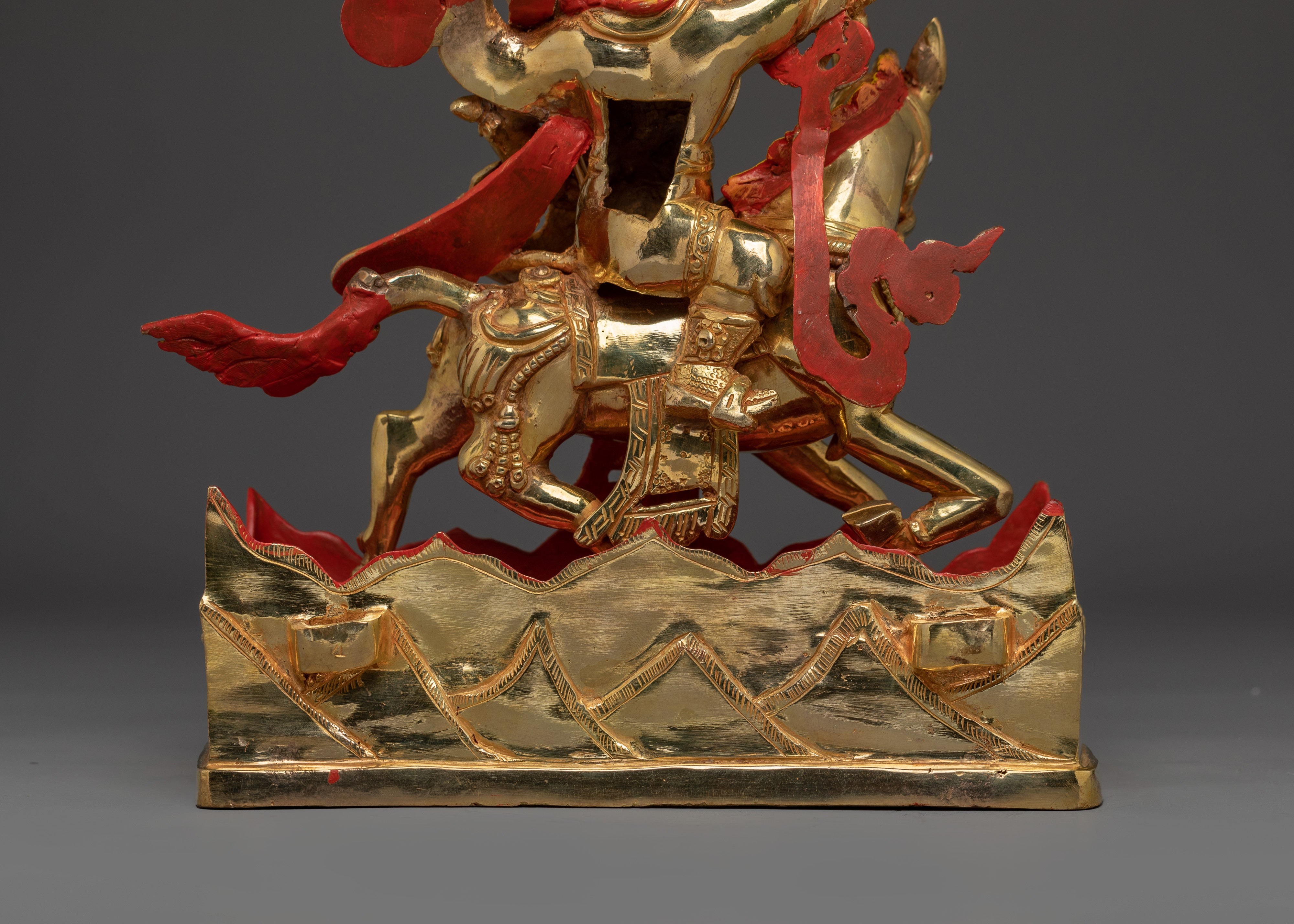 King Gesar Statue for Spiritual Strength | Tibetan Warrior King Sculpture