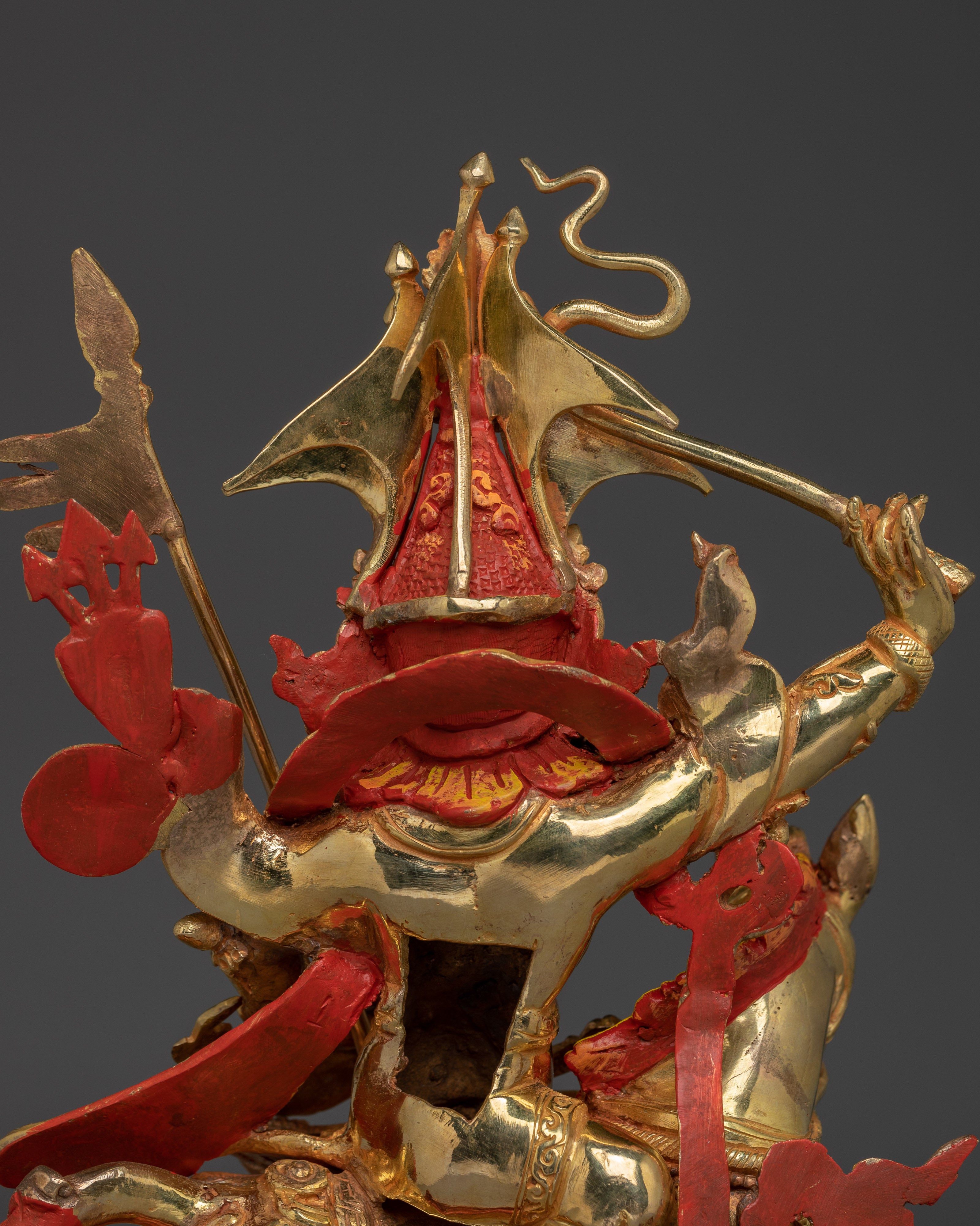 King Gesar Statue for Spiritual Strength | Tibetan Warrior King Sculpture