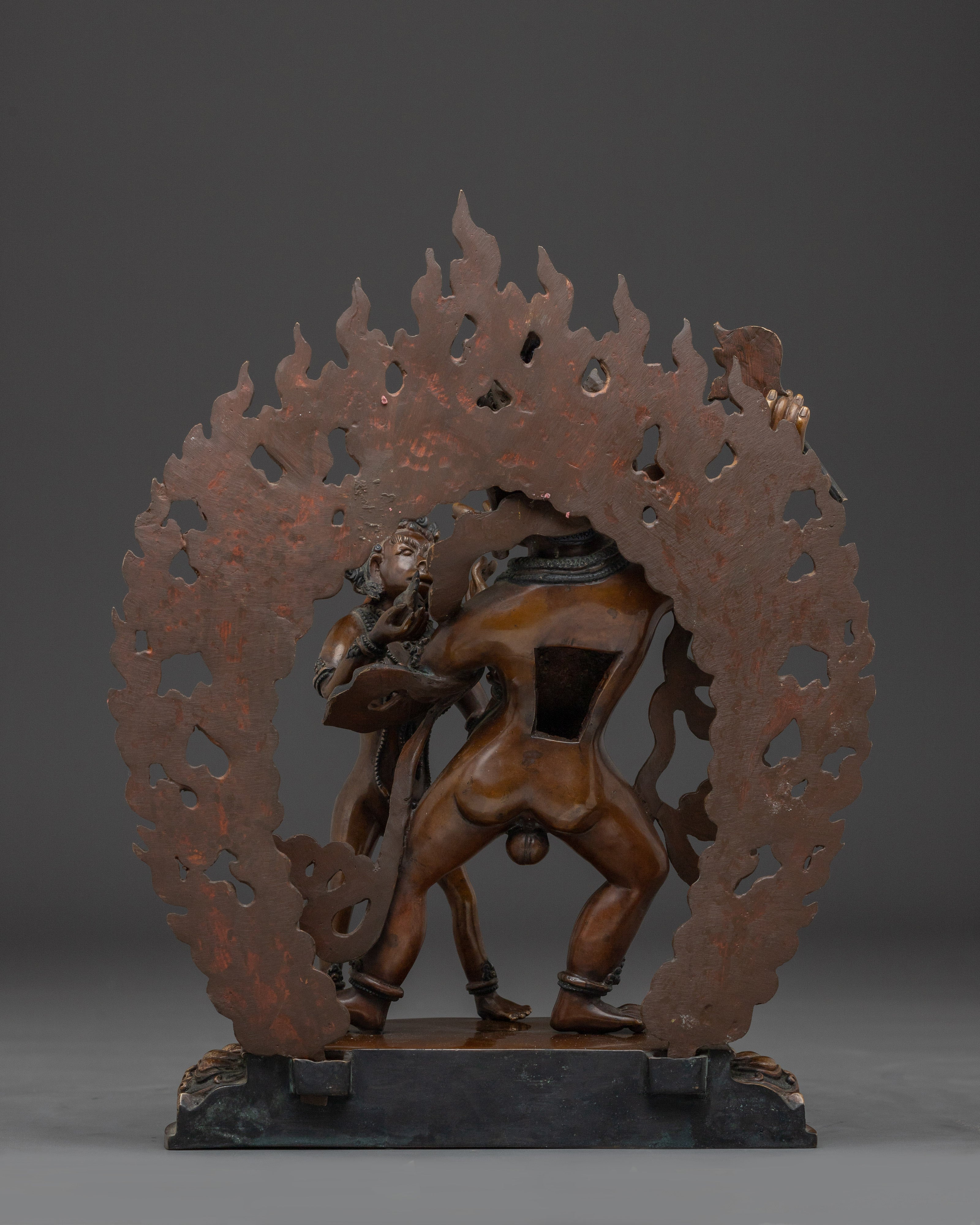 Handcrafted Ganesh statue in oxidized copper | Meditation and Spiritual Decor