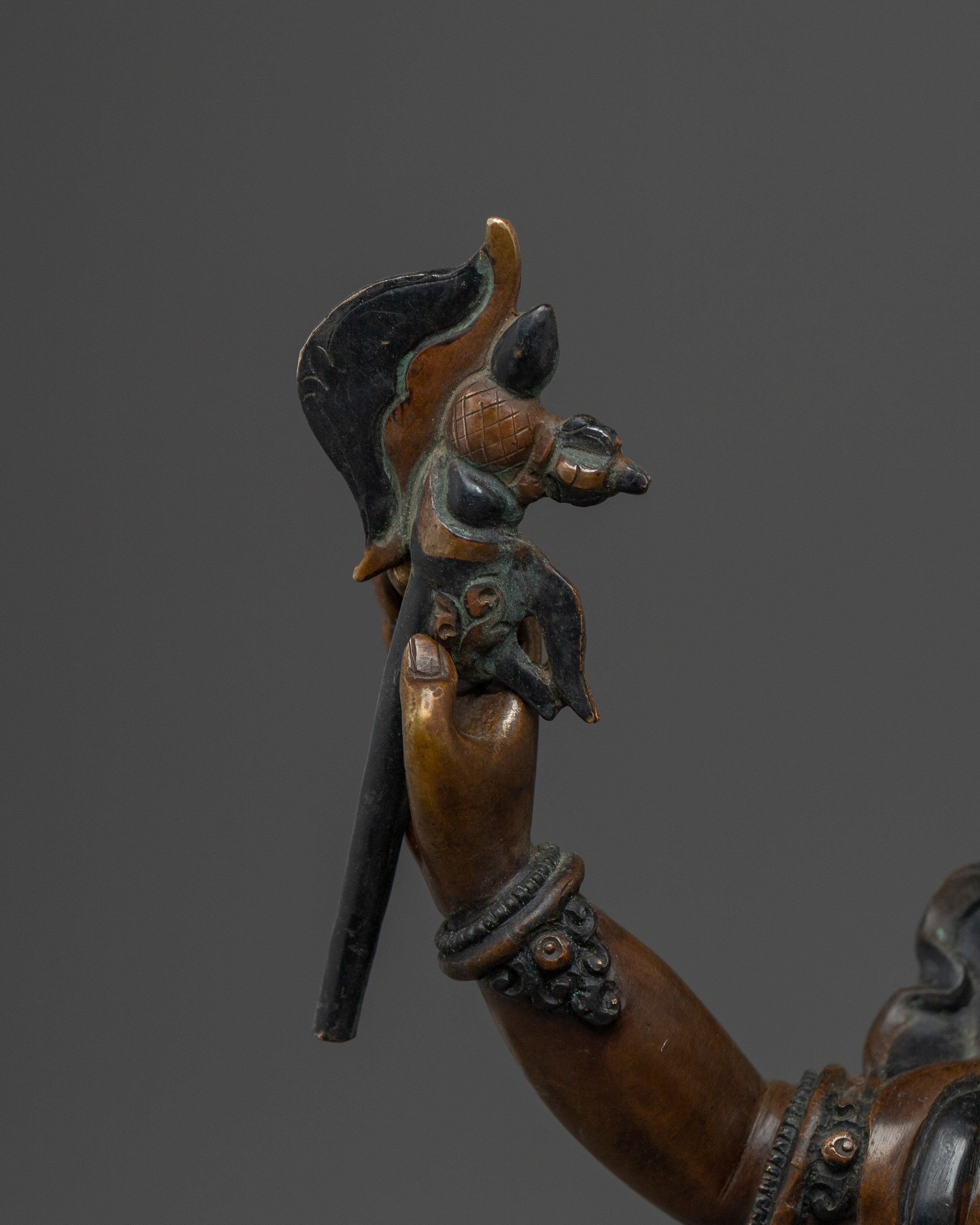 Handcrafted Ganesh statue in oxidized copper | Meditation and Spiritual Decor