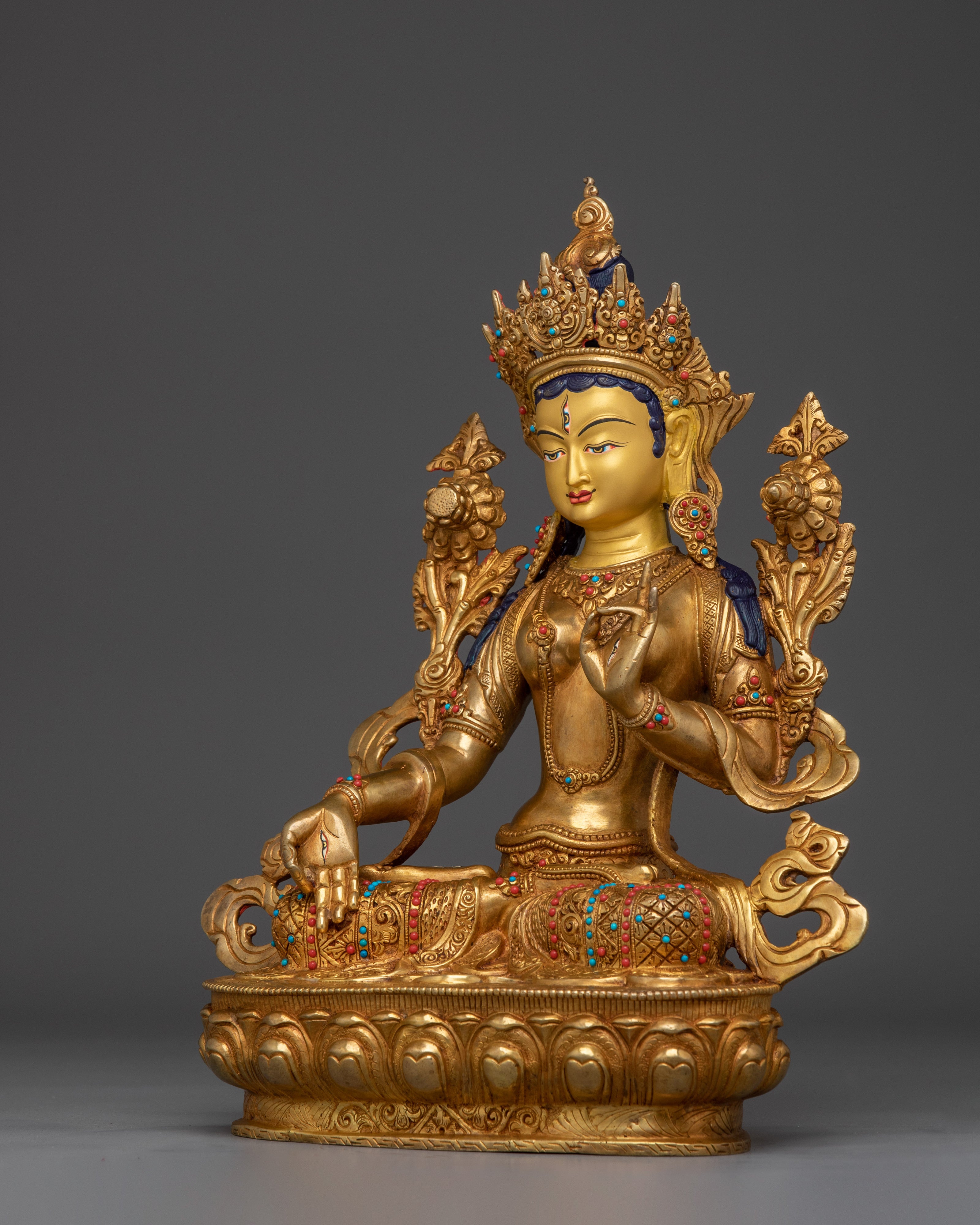 White Tara Sacred Statue | Goddess of Compassion