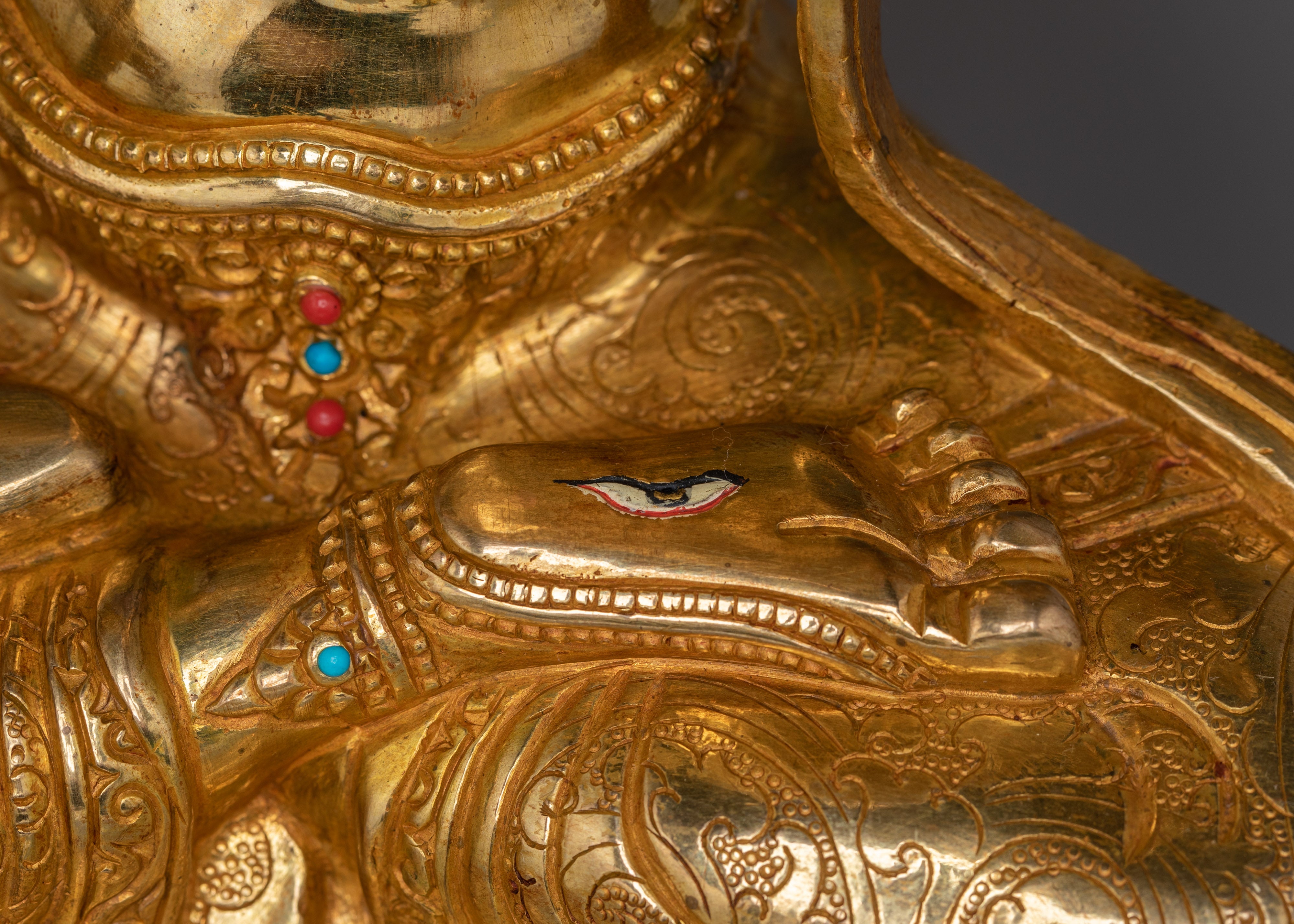 Compassion Deity White Tara Statue with Copper Body | Healing and Compassion Decor