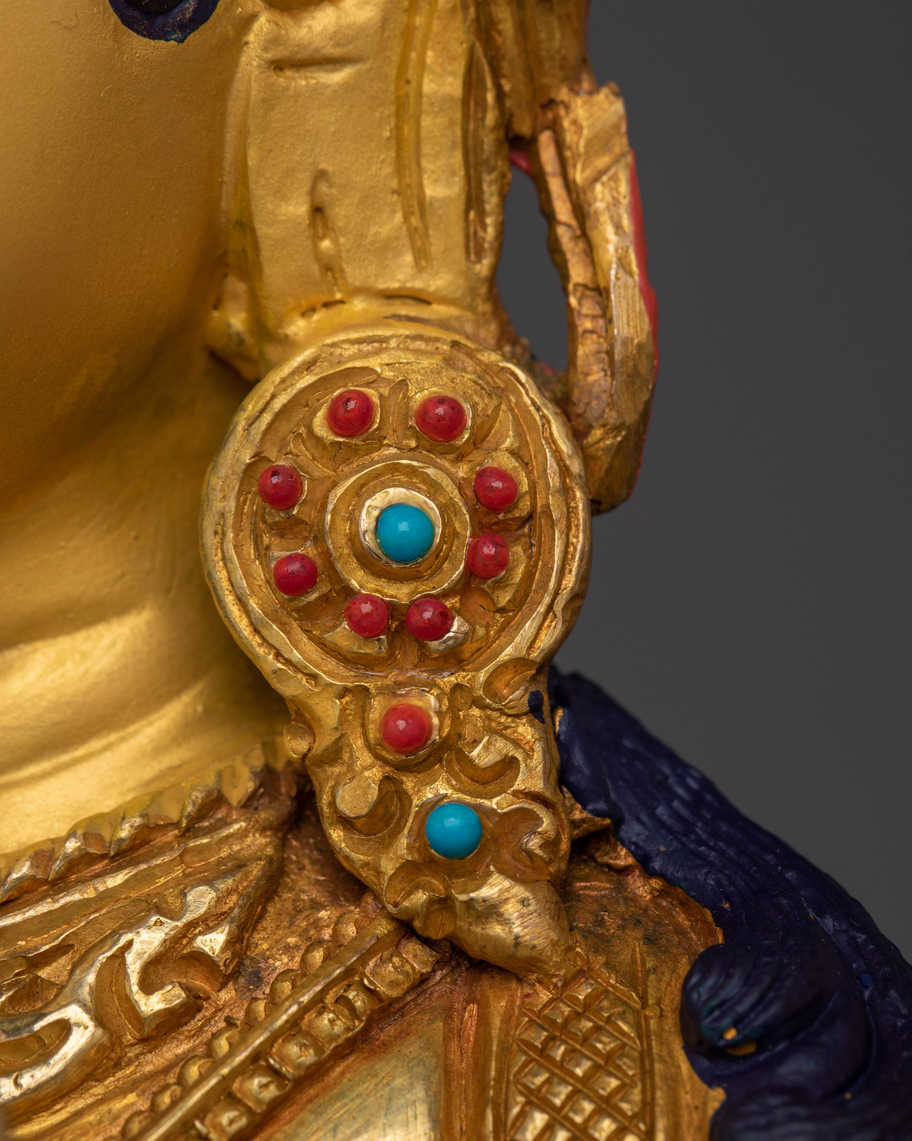 Compassion Deity White Tara Statue with Copper Body | Healing and Compassion Decor