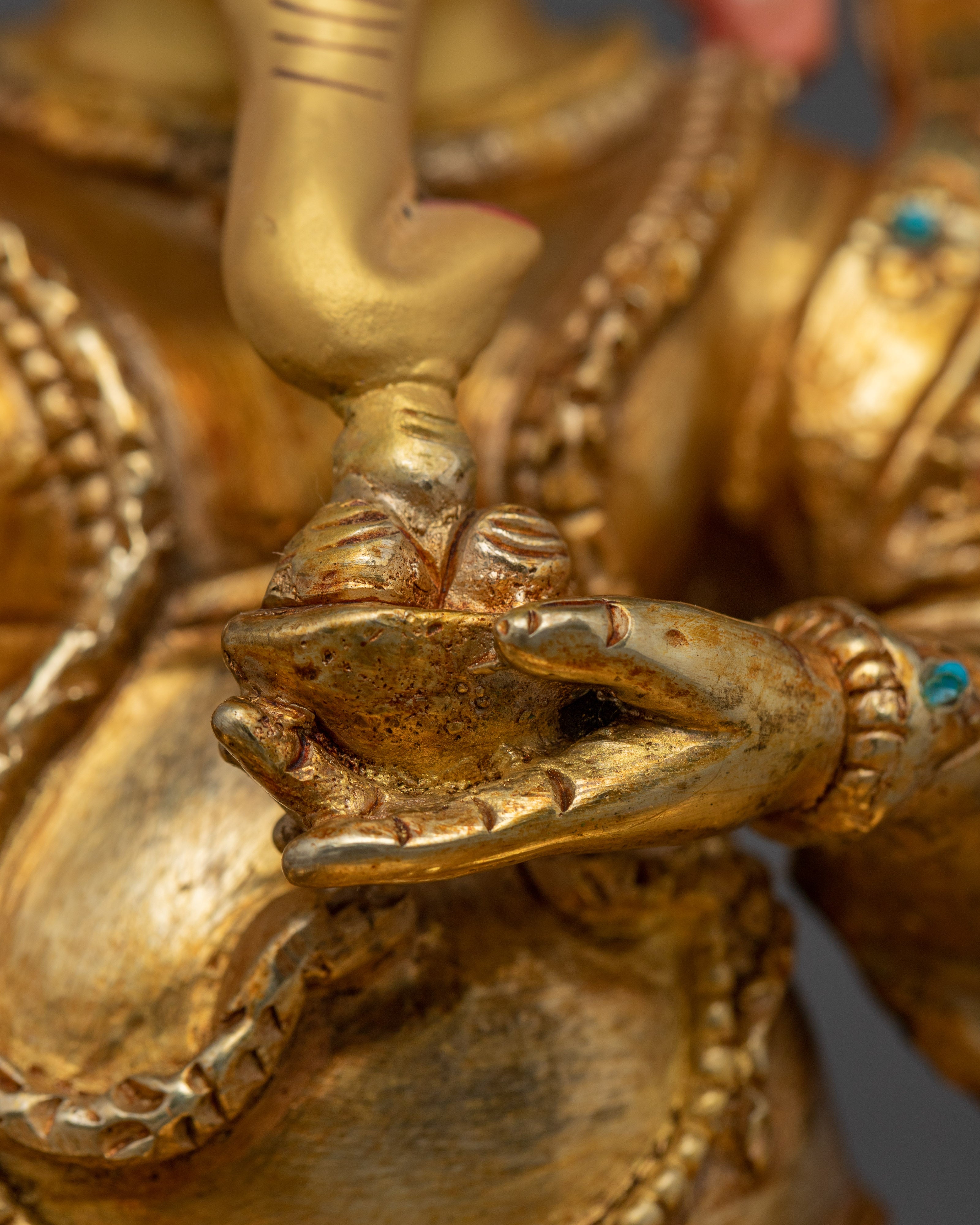 Handcrafted Copper Ganesh Statue | Ideal for Your Altar or Shrine Decor