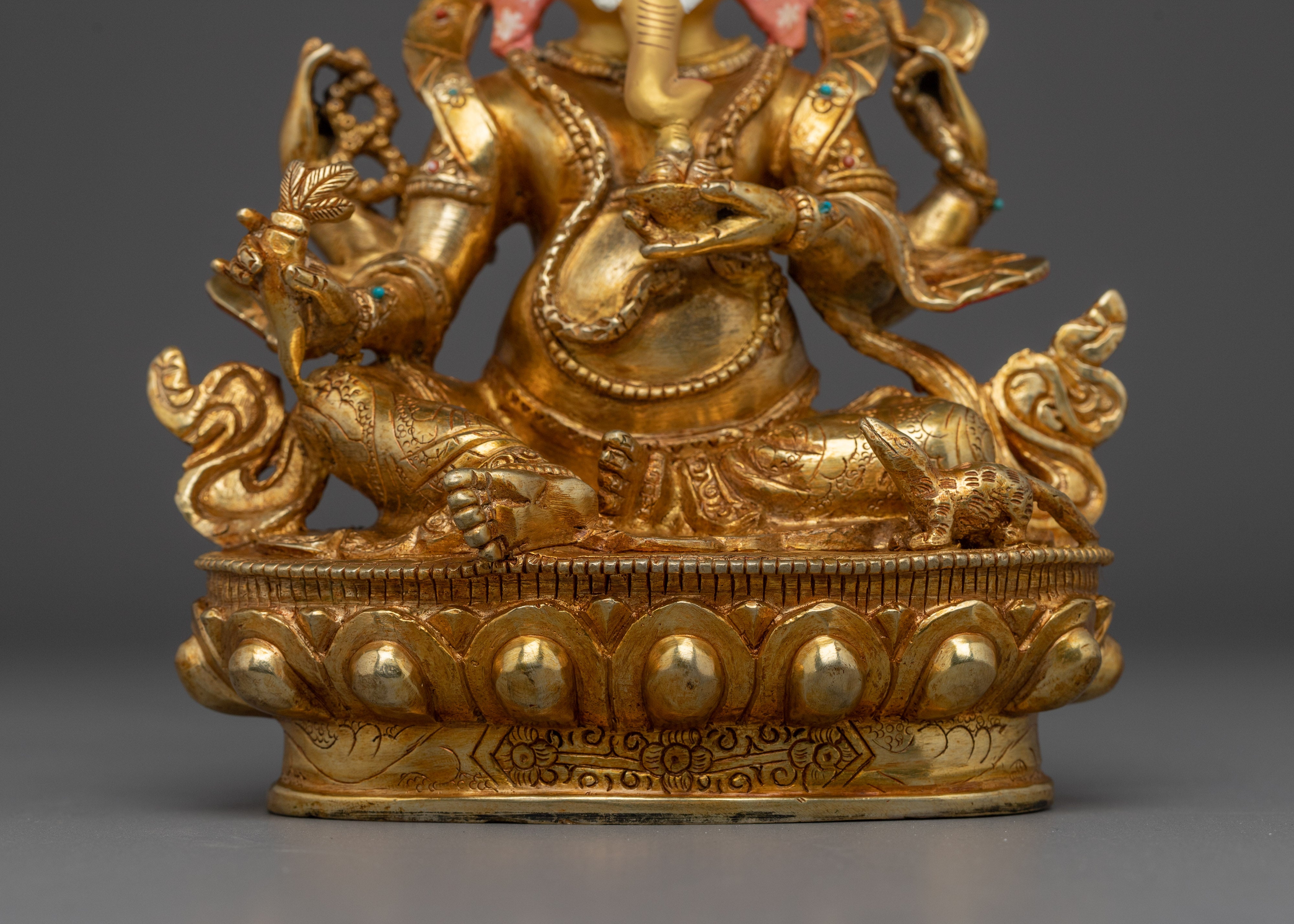 Handcrafted Copper Ganesh Statue | Ideal for Your Altar or Shrine Decor
