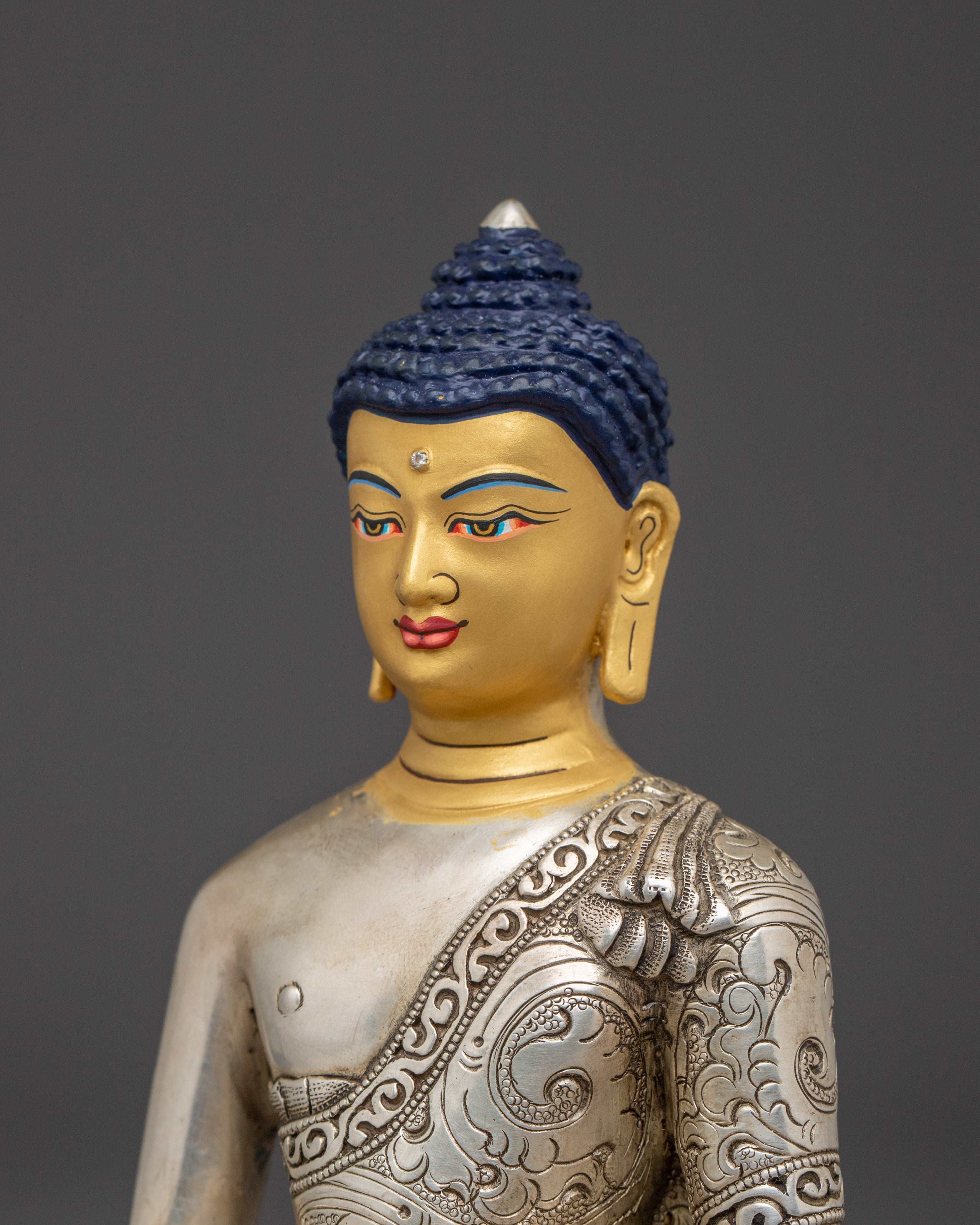 Amitabha Buddha Silver Statue | The Ruler of Pure Land