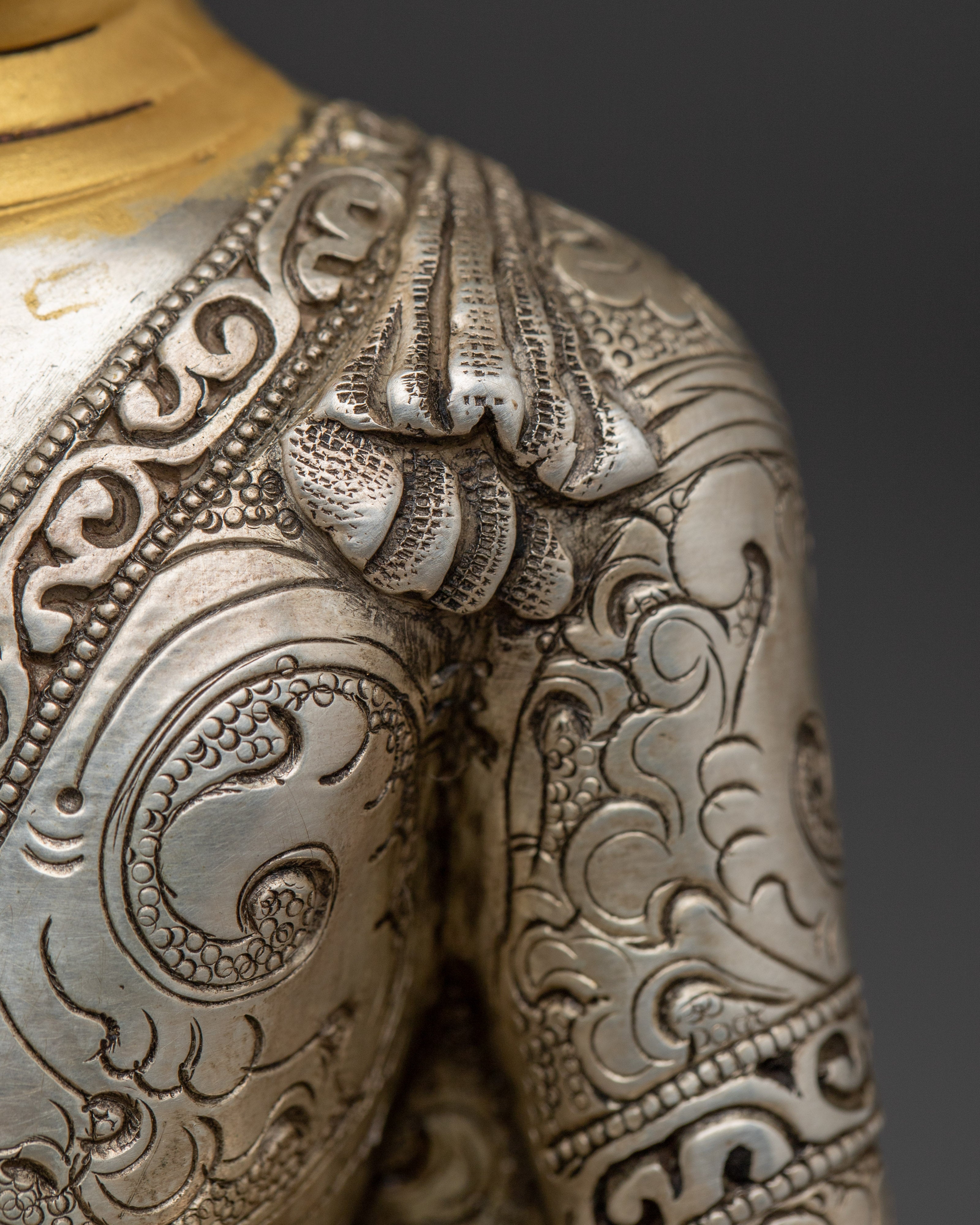 Amitabha Buddha Silver Statue | The Ruler of Pure Land