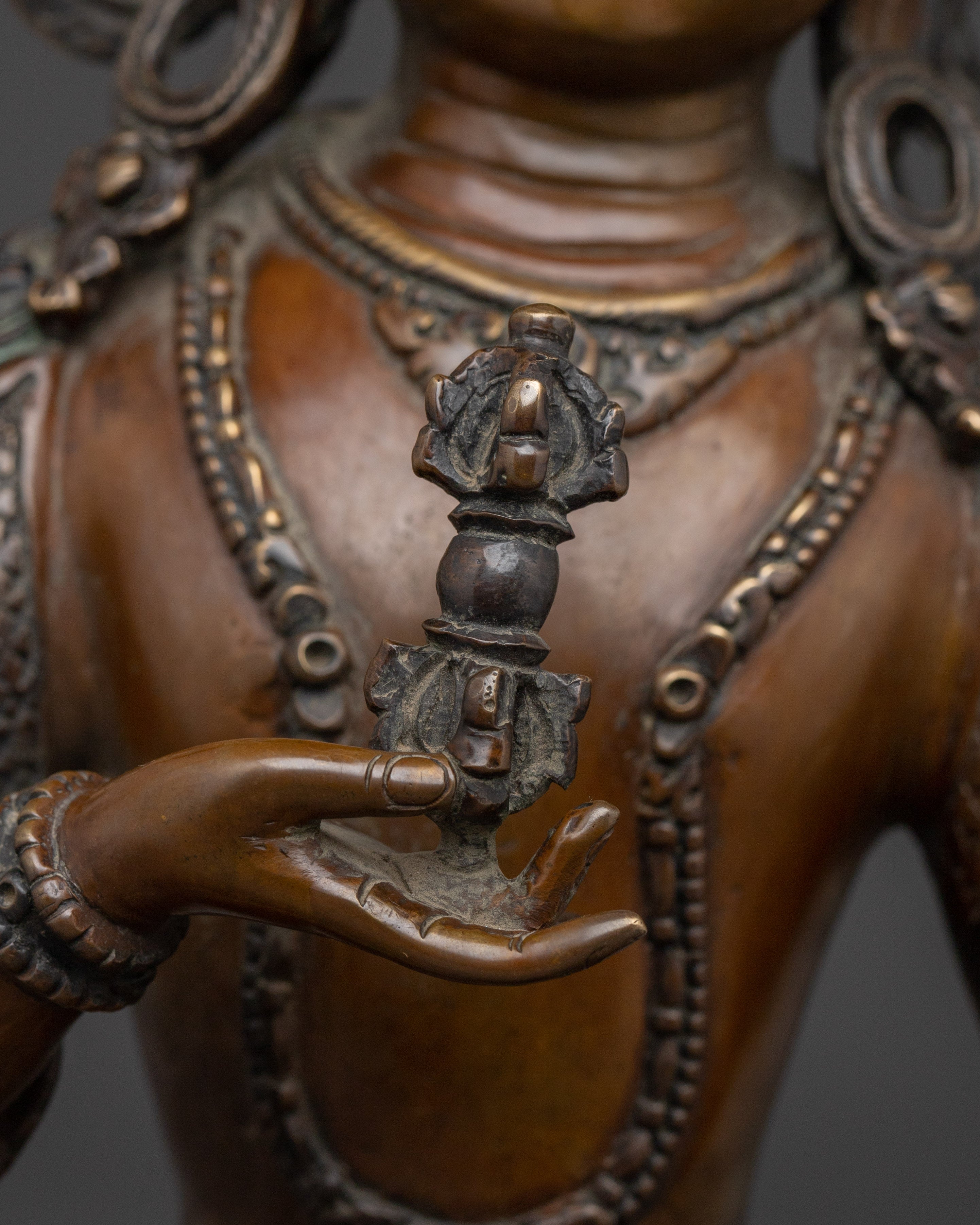 Handcrafted Oxidized copper Vajrasattva Art | Meditation & Inner Cleansing Practice