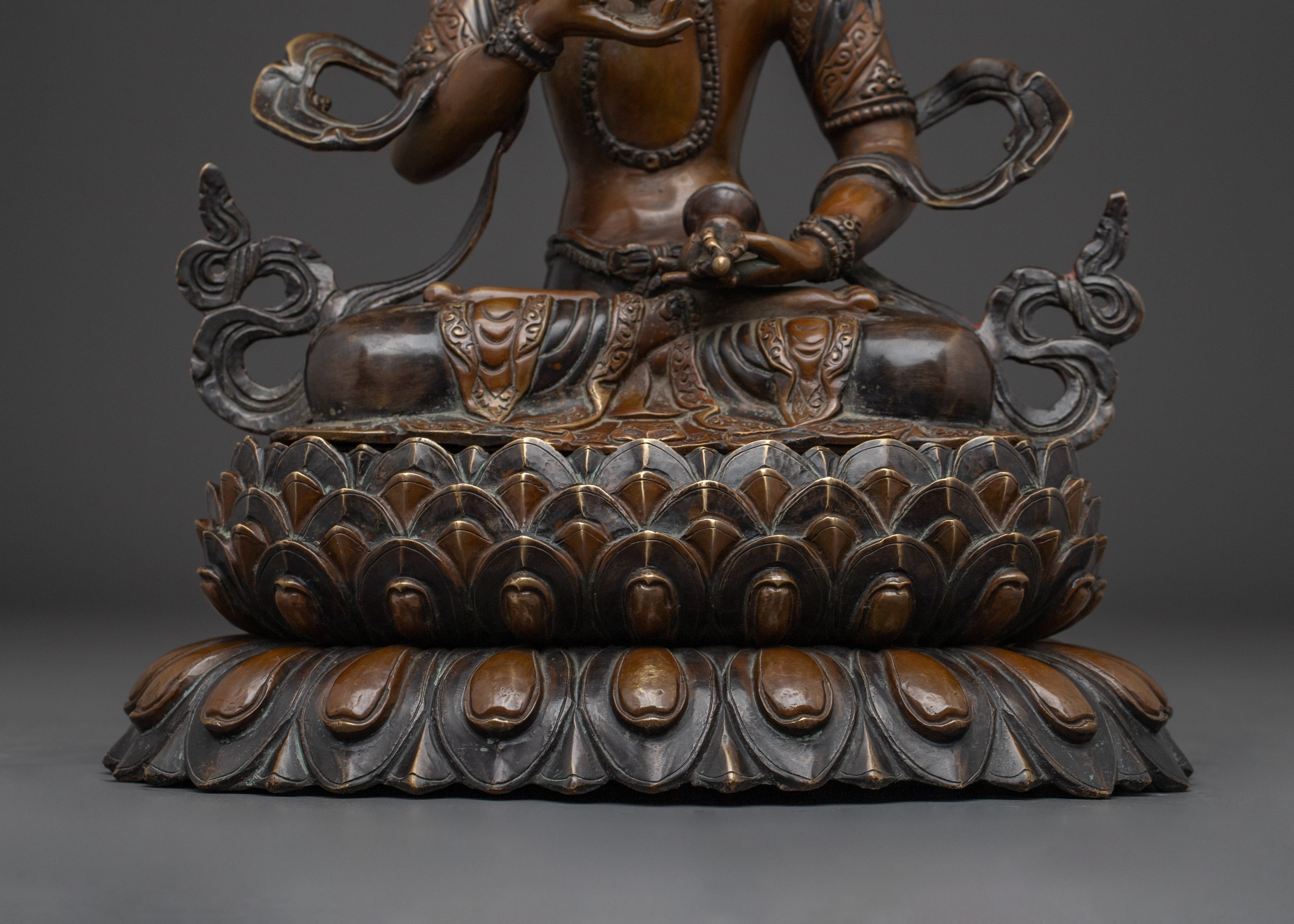 Handcrafted Oxidized copper Vajrasattva Art | Meditation & Inner Cleansing Practice