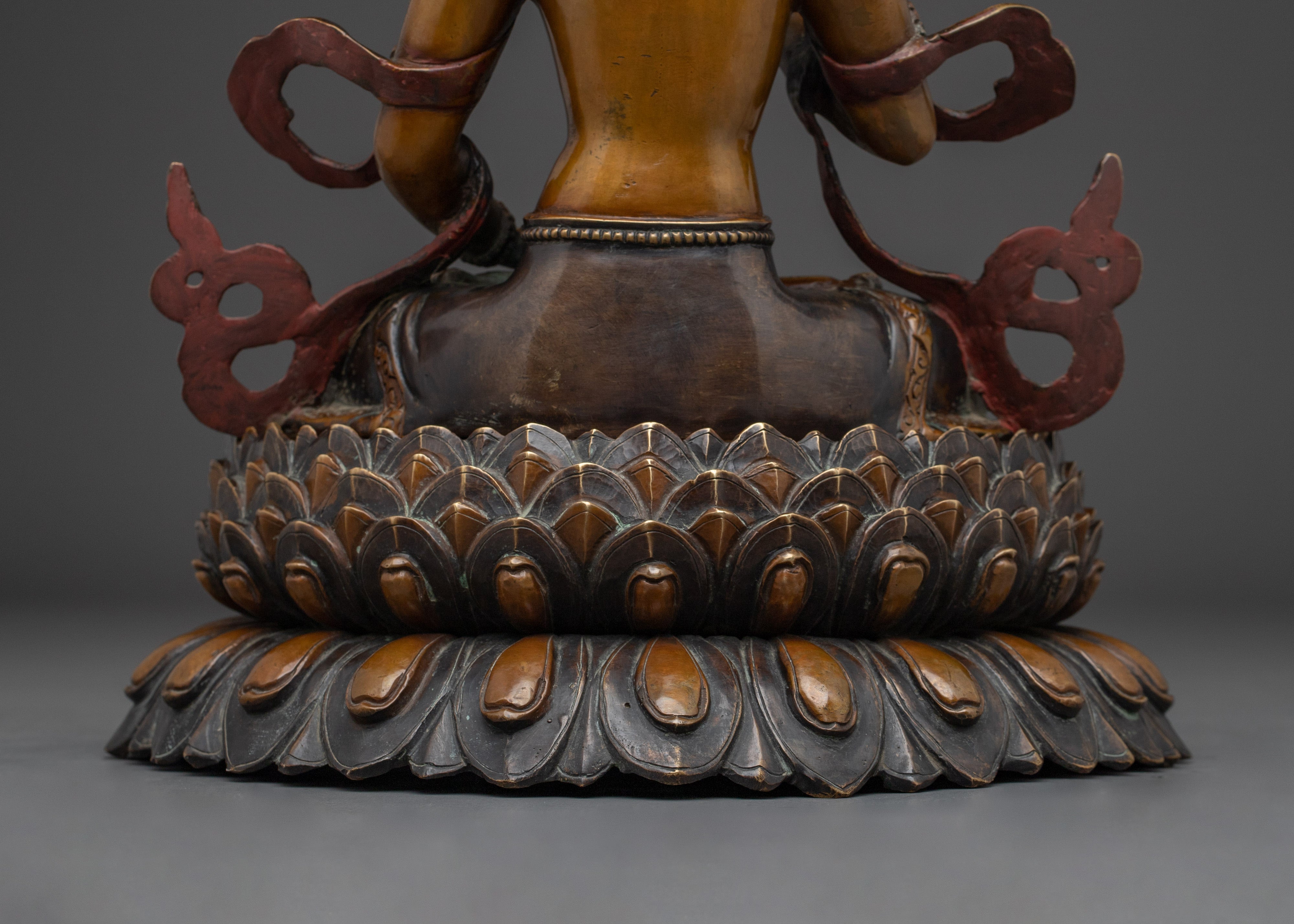 Handcrafted Oxidized copper Vajrasattva Art | Meditation & Inner Cleansing Practice