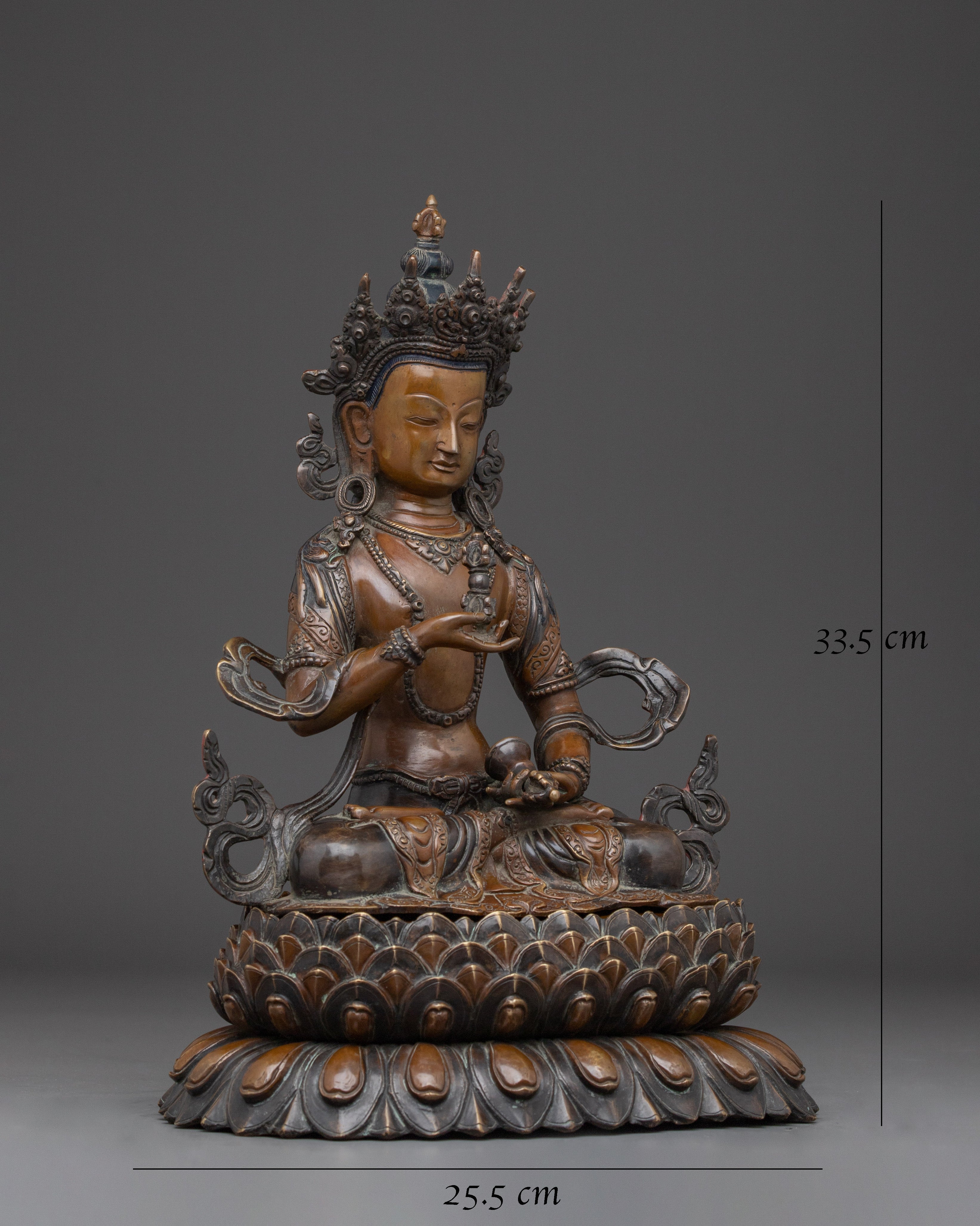 Handcrafted Oxidized copper Vajrasattva Art