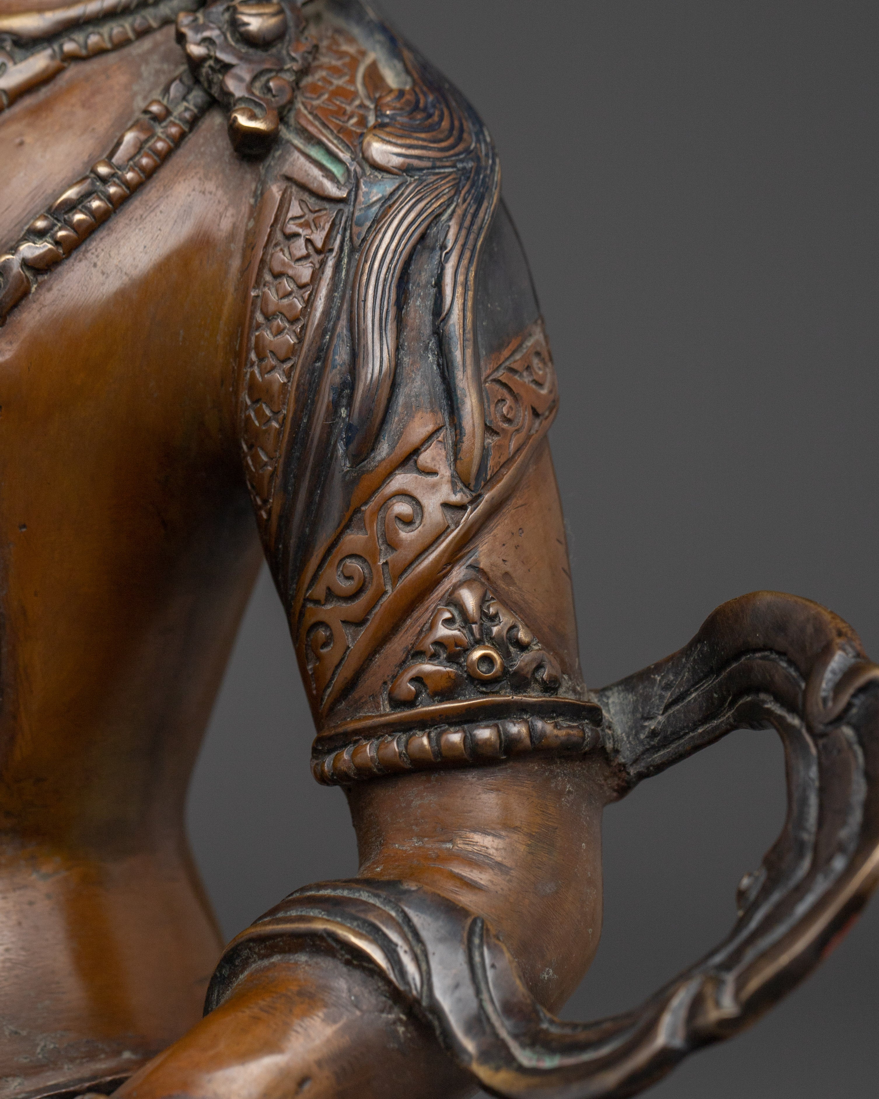 Handcrafted Oxidized copper Vajrasattva Art | Meditation & Inner Cleansing Practice