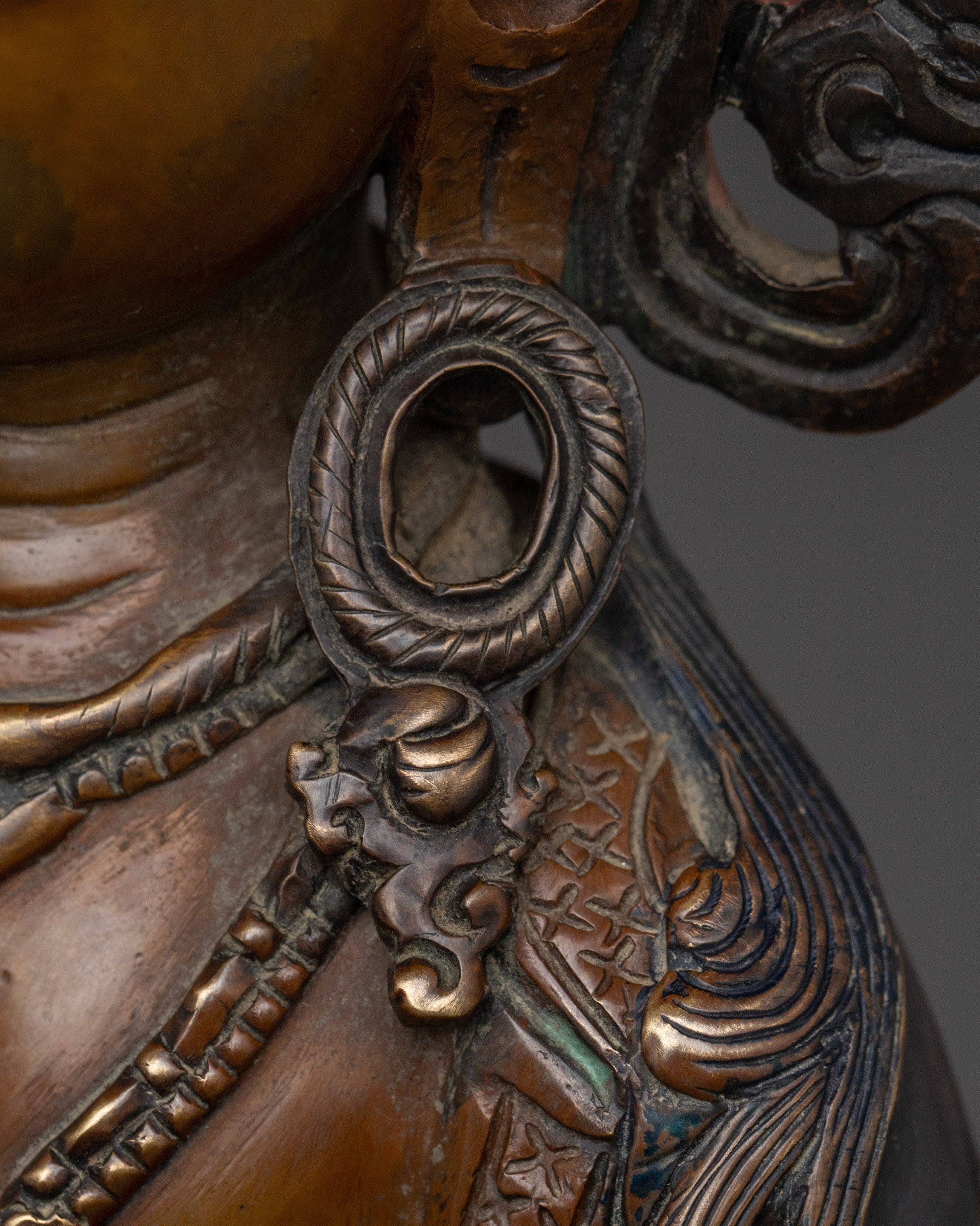 Handcrafted Oxidized copper Vajrasattva Art | Meditation & Inner Cleansing Practice