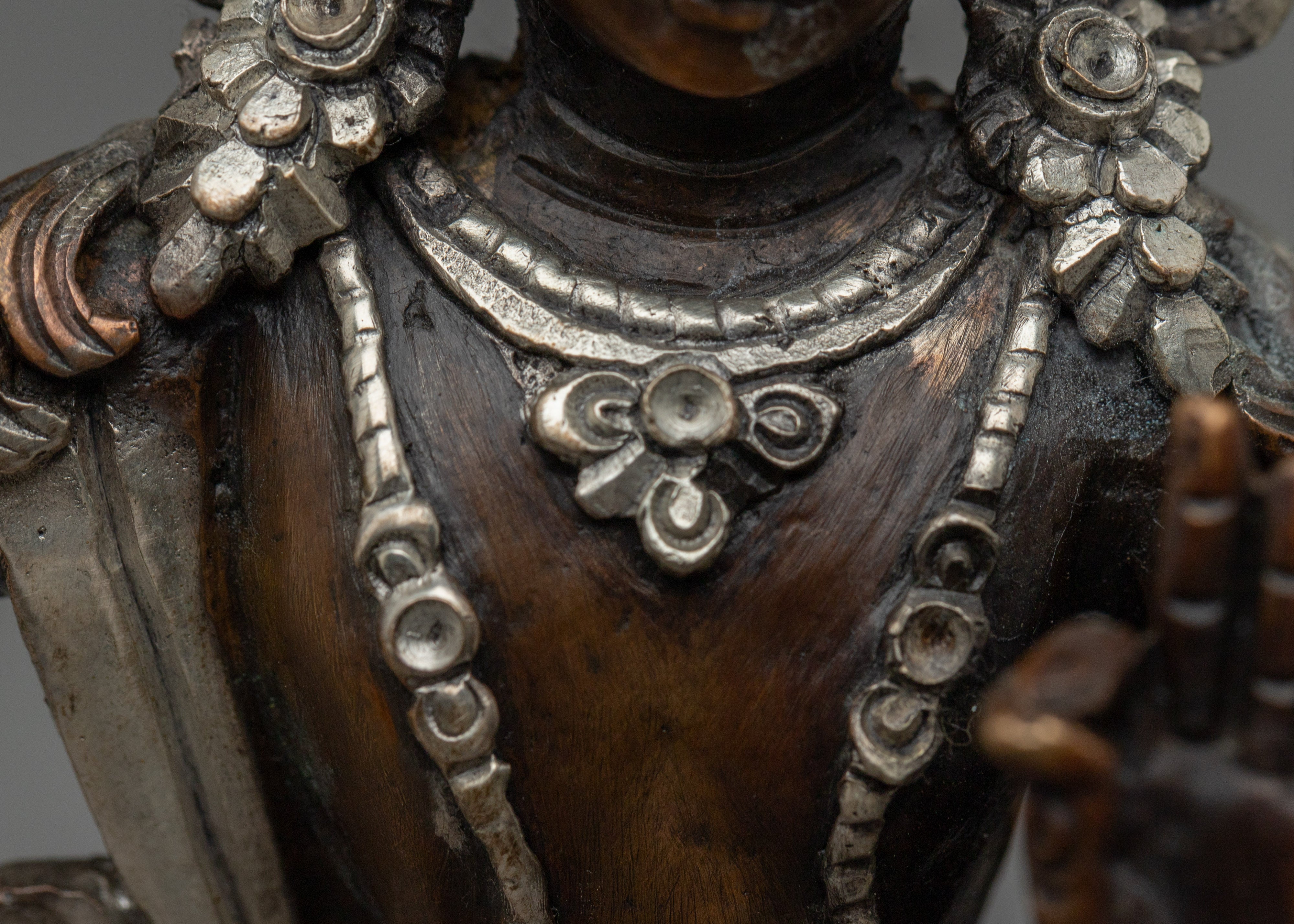 Black Oxidized Manjushri Statue | Embodiment of Wisdom