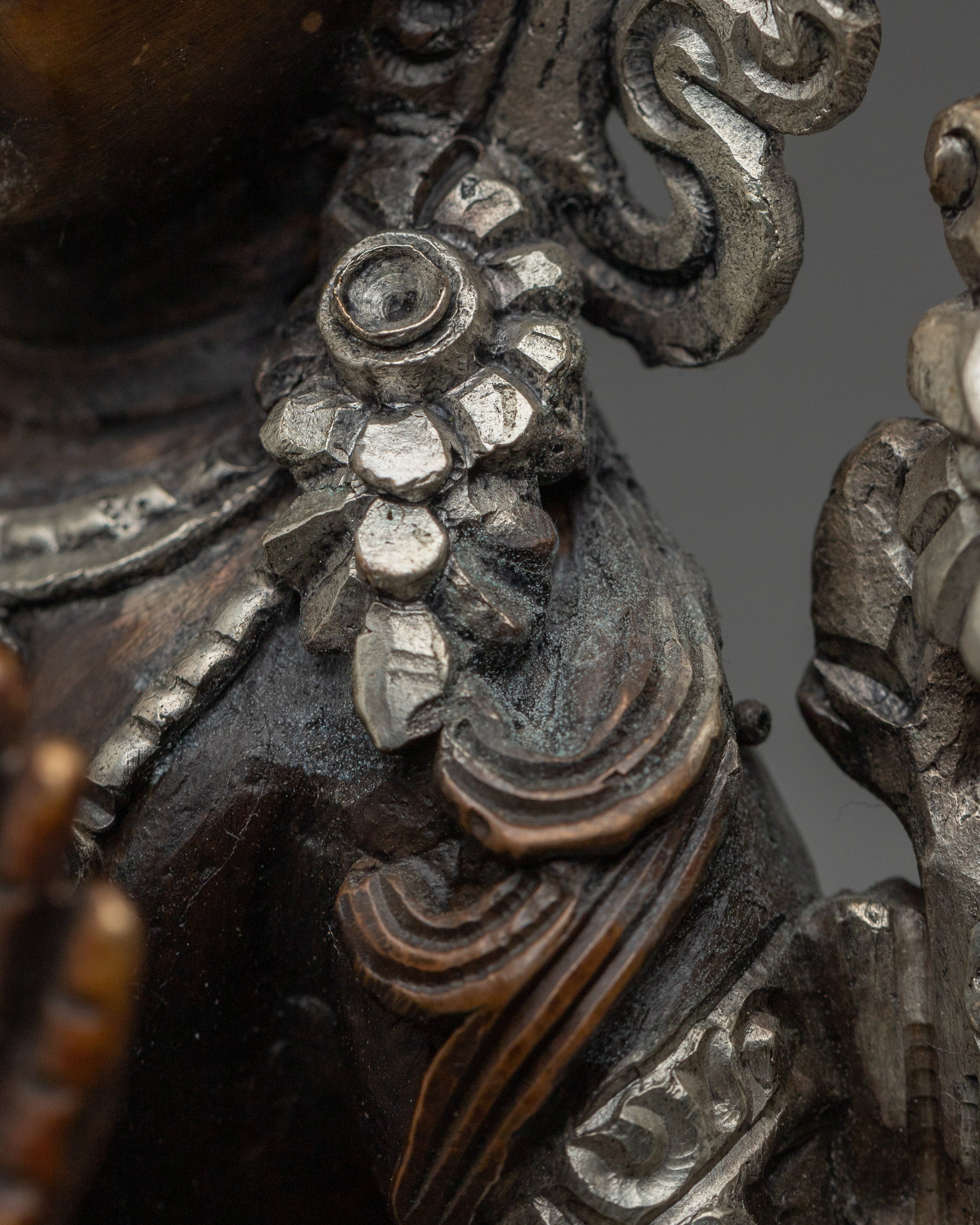 Black Oxidized Manjushri Statue | Embodiment of Wisdom
