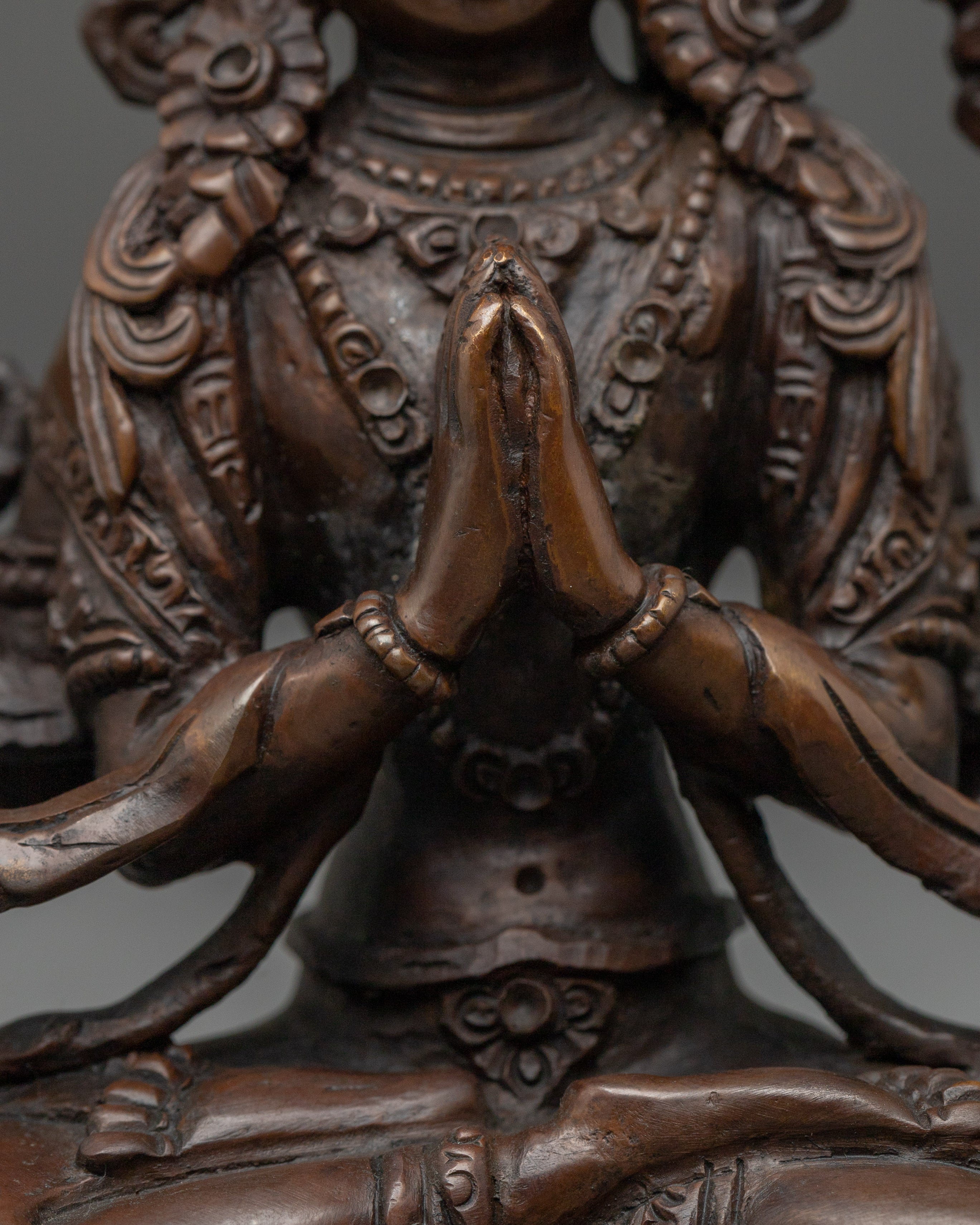 Compassion Bodhisattva Chenrezig Statue | AValokiteshvara Handmade Artwork