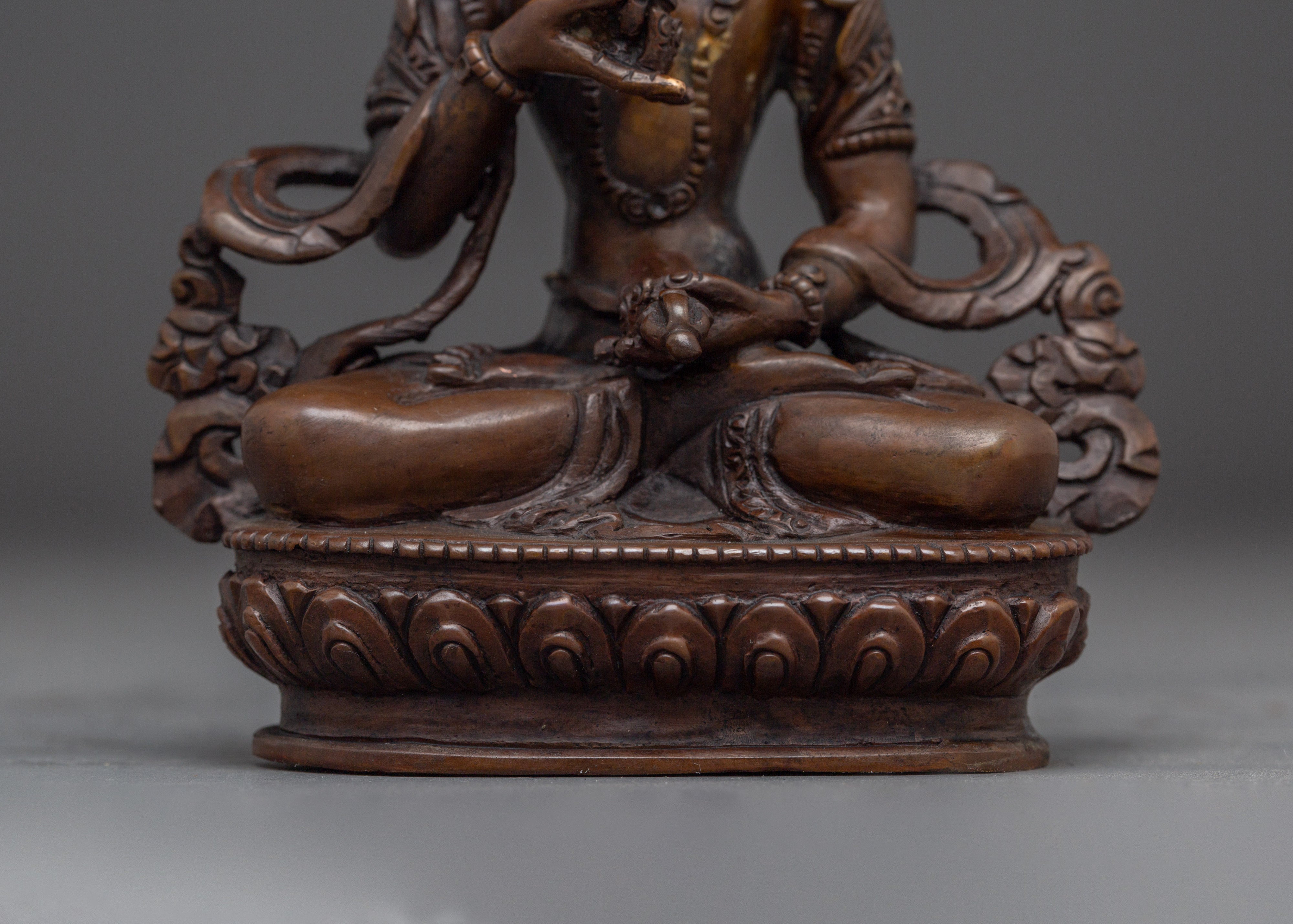 Oxidized Vajrasattva Decor Statue | Dorje Sempa - Purification Deity