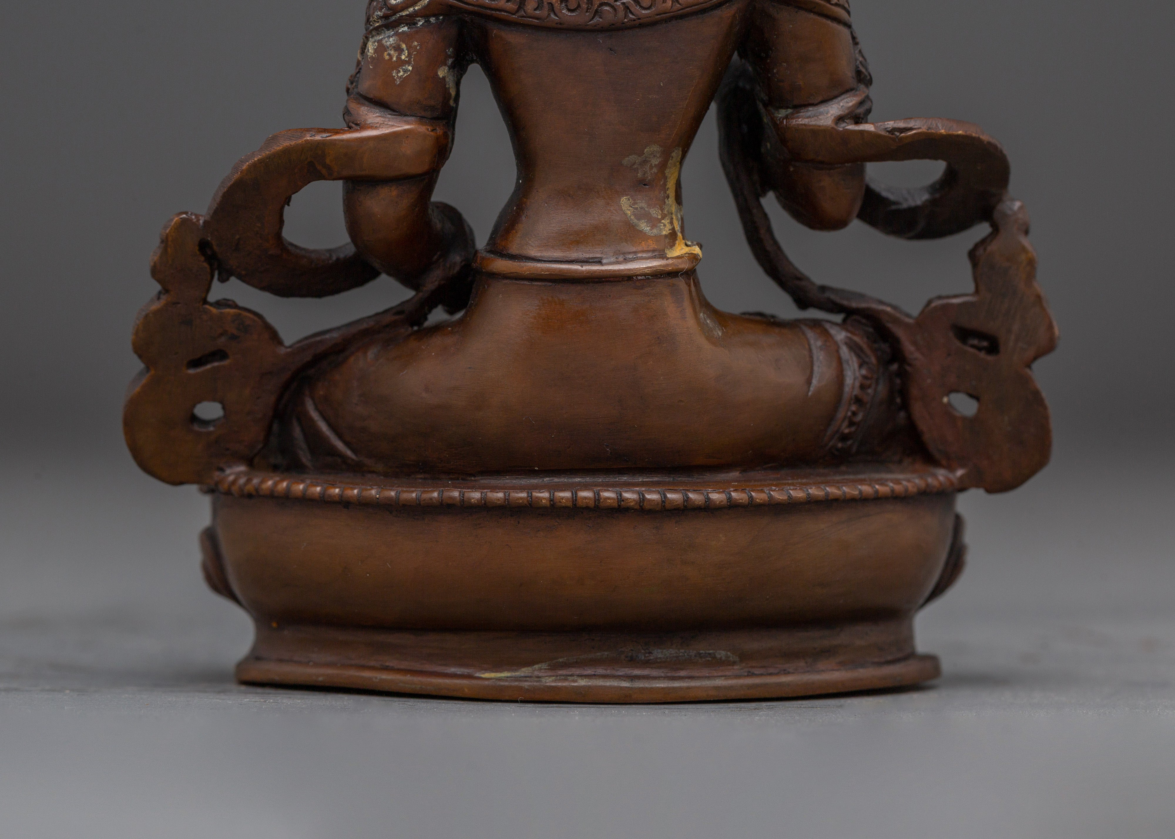 Oxidized Vajrasattva Decor Statue | Dorje Sempa - Purification Deity