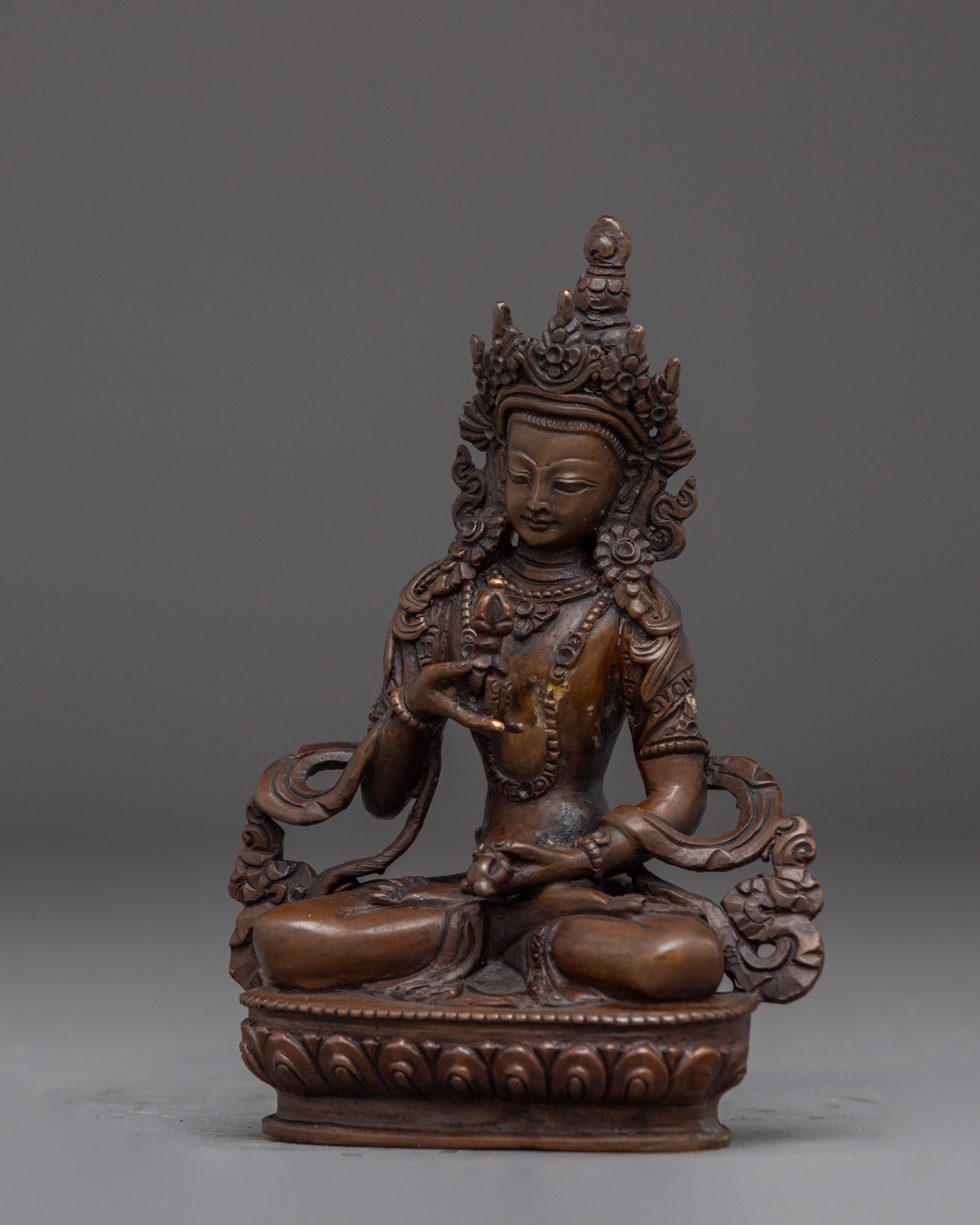 Oxidized Vajrasattva Decor Statue | Dorje Sempa - Purification Deity