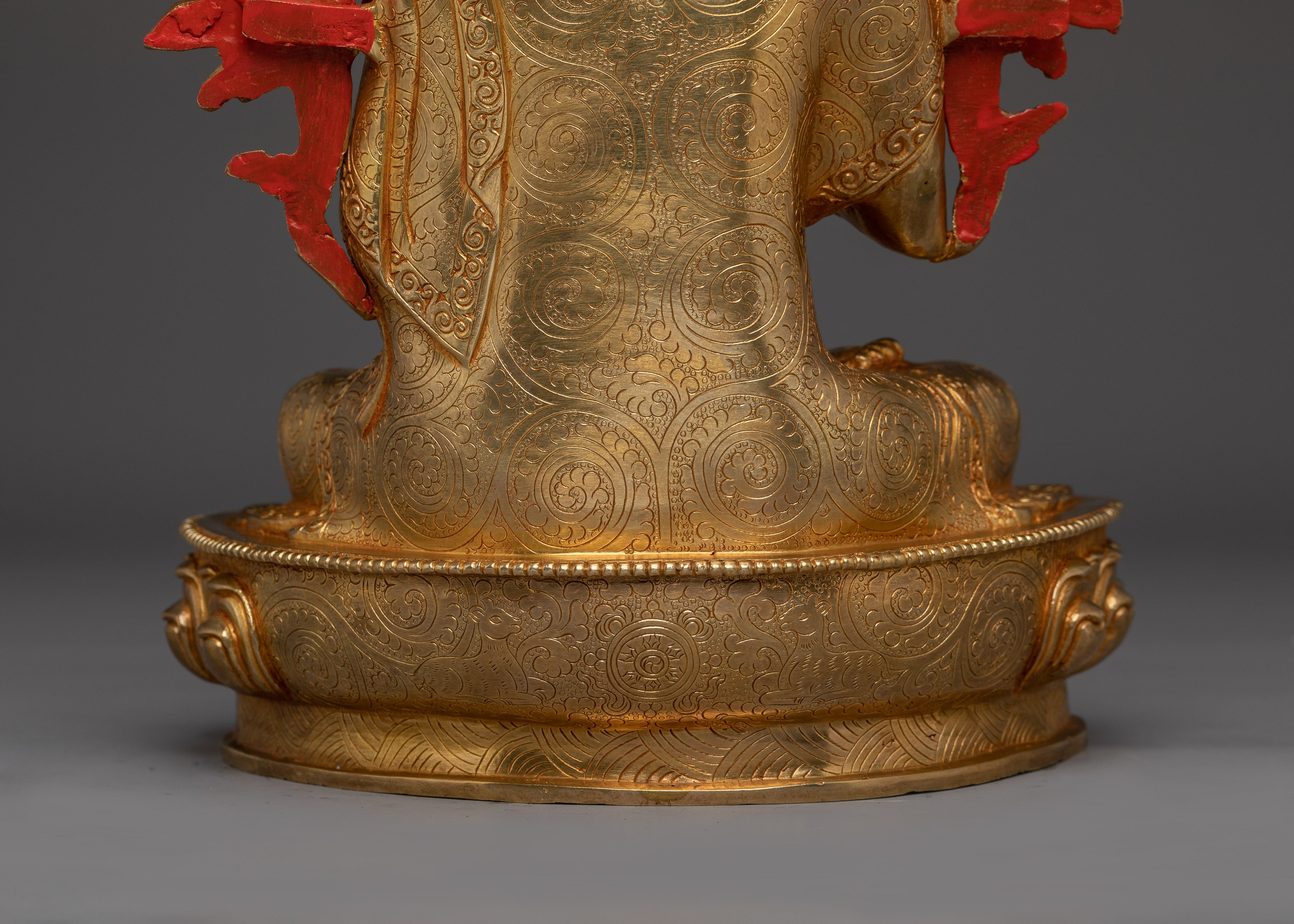 24K Gold Gilded Tsongkhapa Statue | Meditation and Spiritual Enlightenment