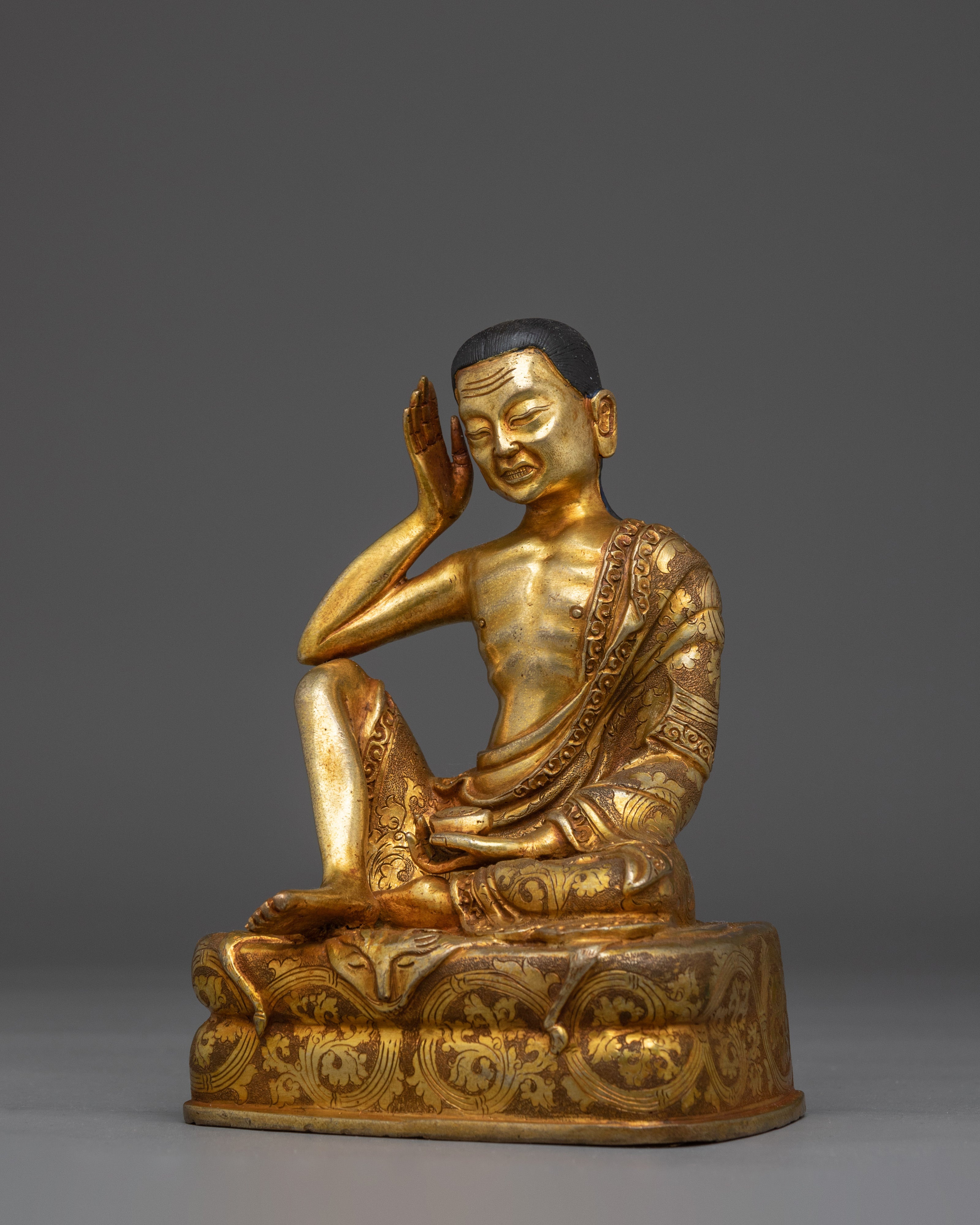 Tibetan Yogi Milarepa Statue | Singing Sage of the Himalayas