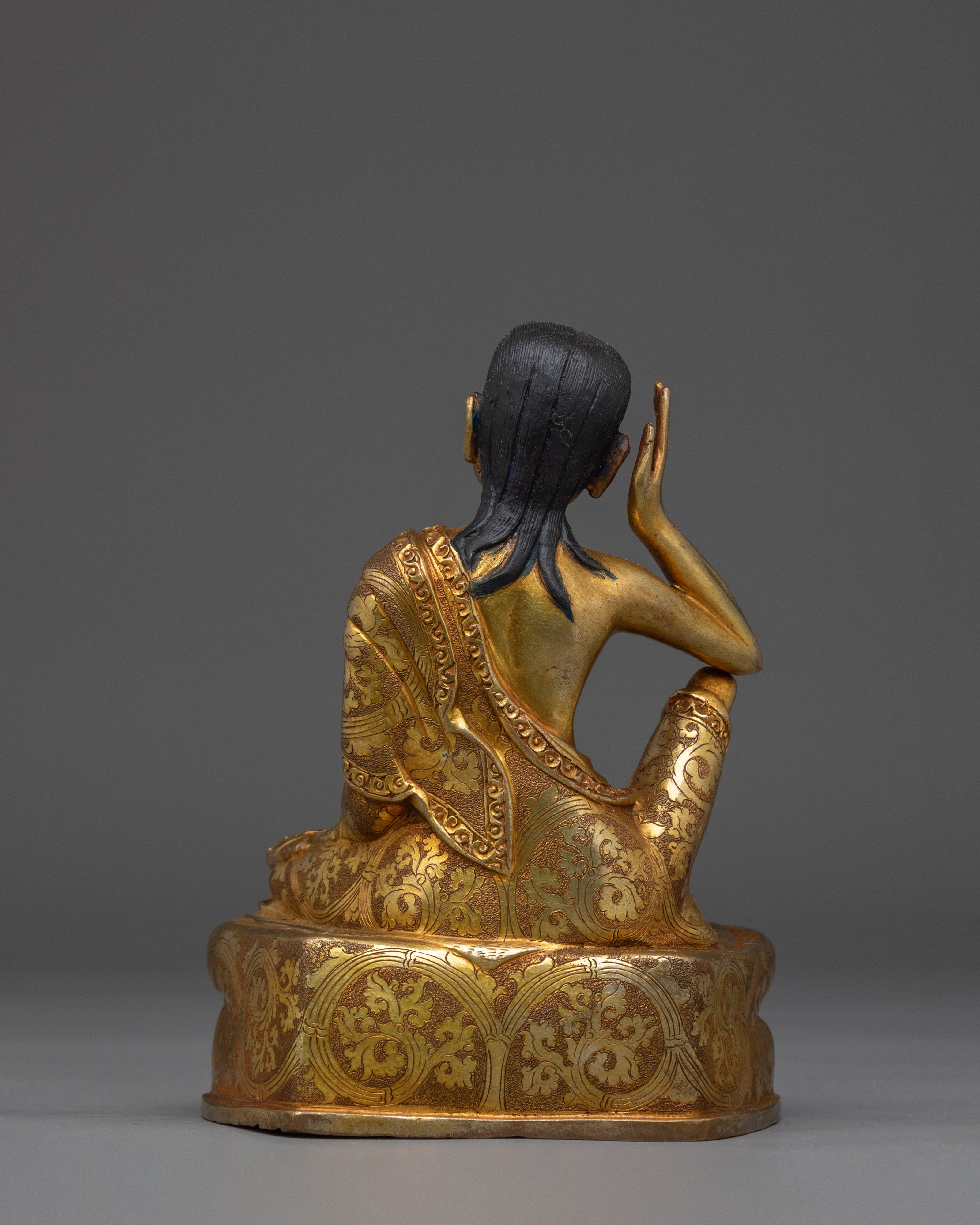 Tibetan Yogi Milarepa Statue | Singing Sage of the Himalayas