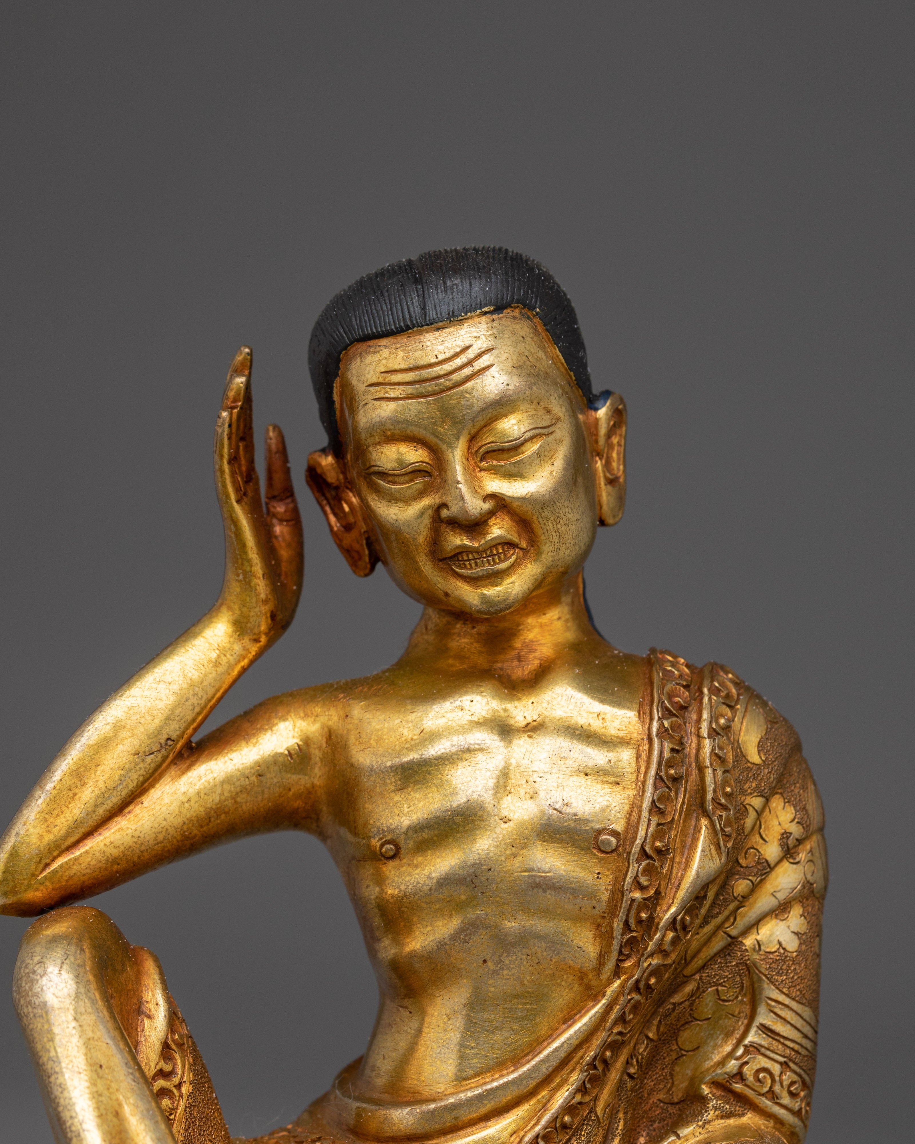Tibetan Yogi Milarepa Statue | Singing Sage of the Himalayas