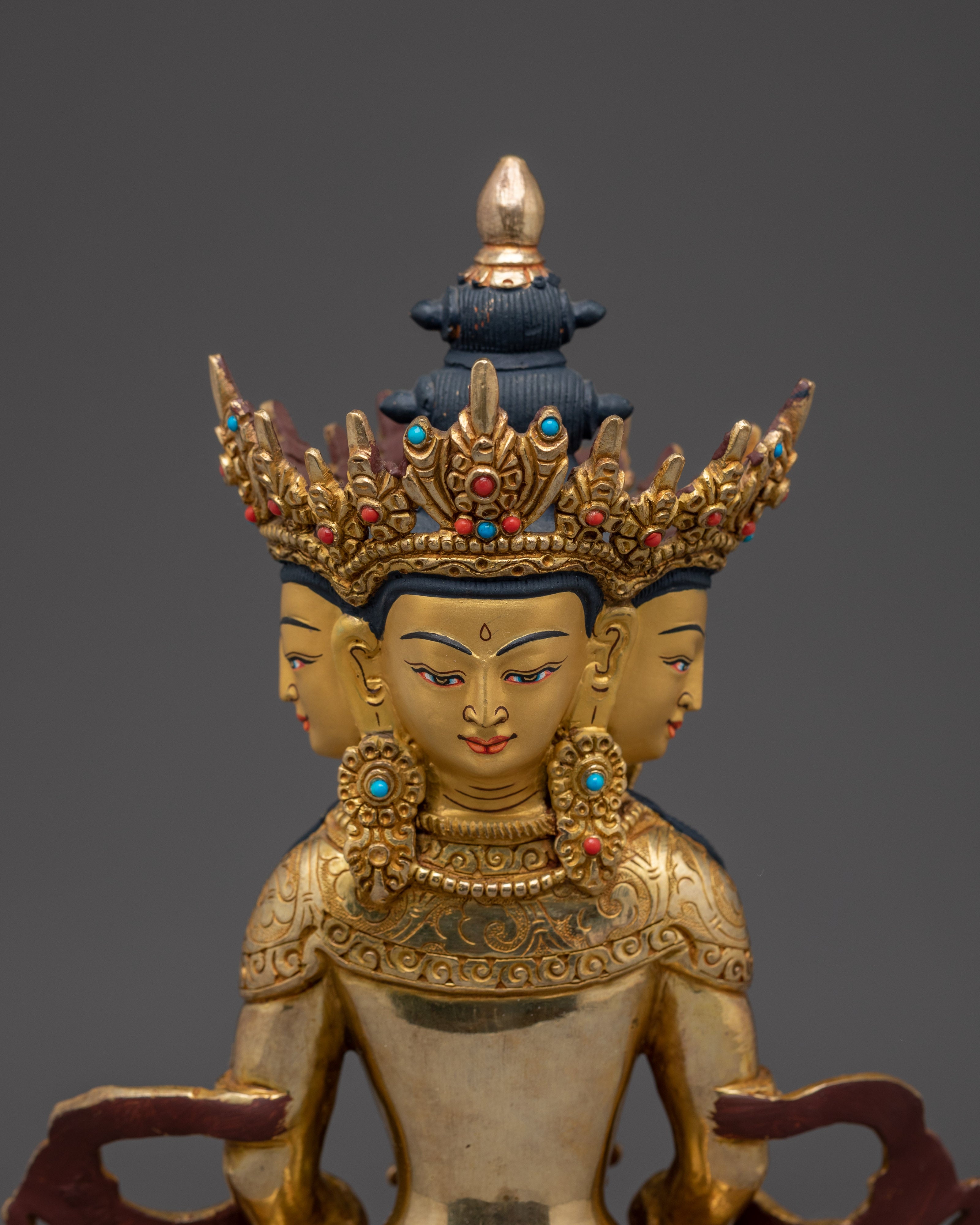 Sacred Vairocana Statue | Five Dhyani Buddhas Central Figure